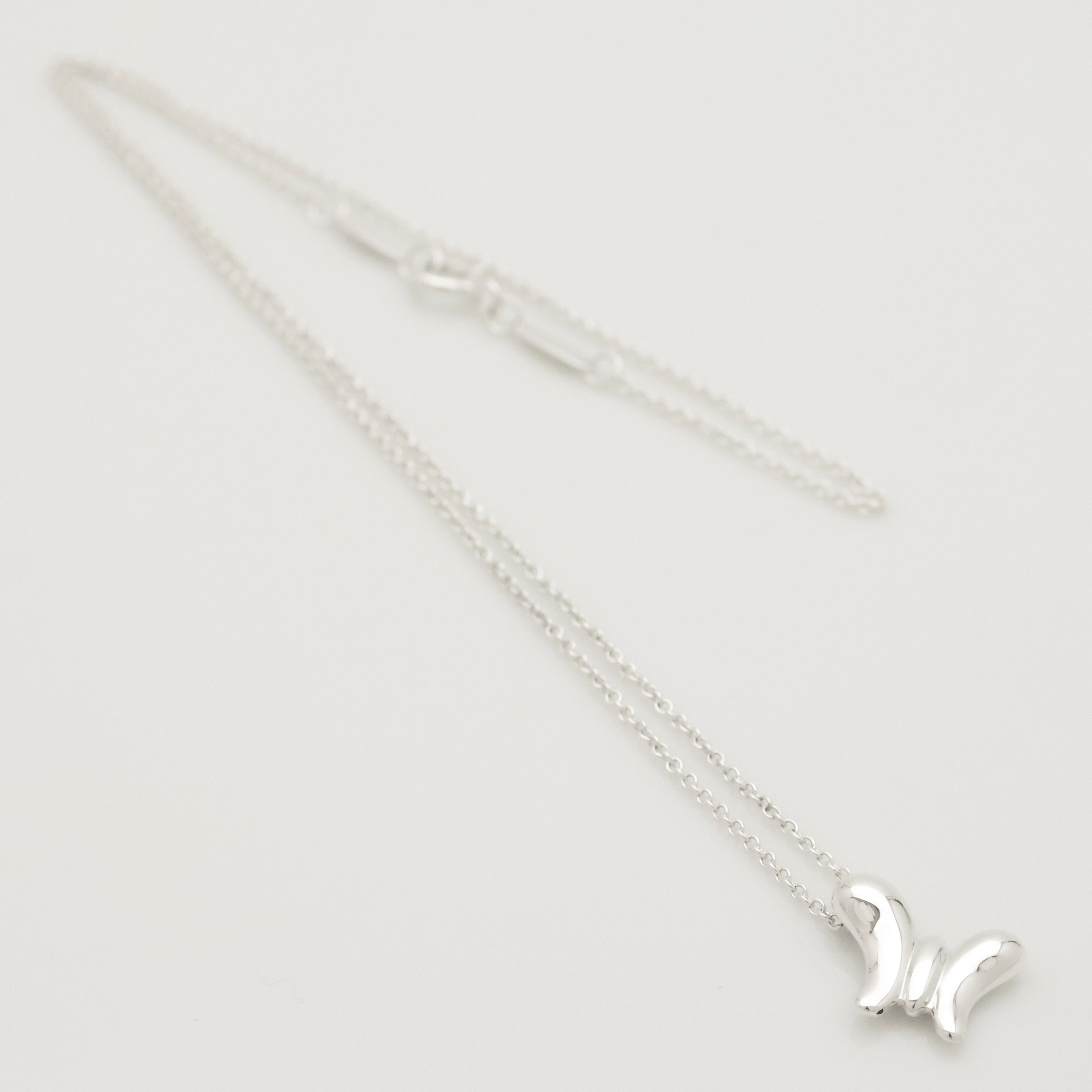 TIFFANY&Co. ミニ バタフライ 蝶 ネックレス AG925