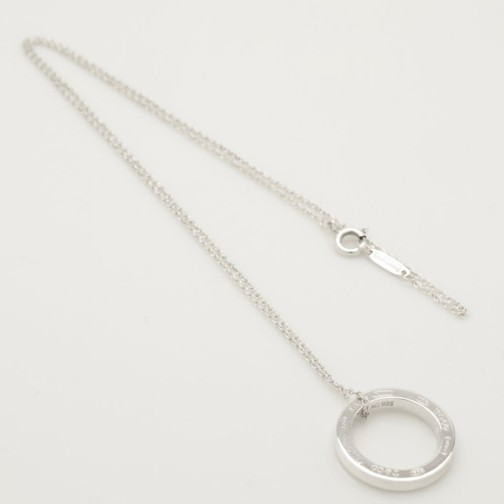 Tiffany & Co. Round Circle Pendant Necklace Sterling Silver 925