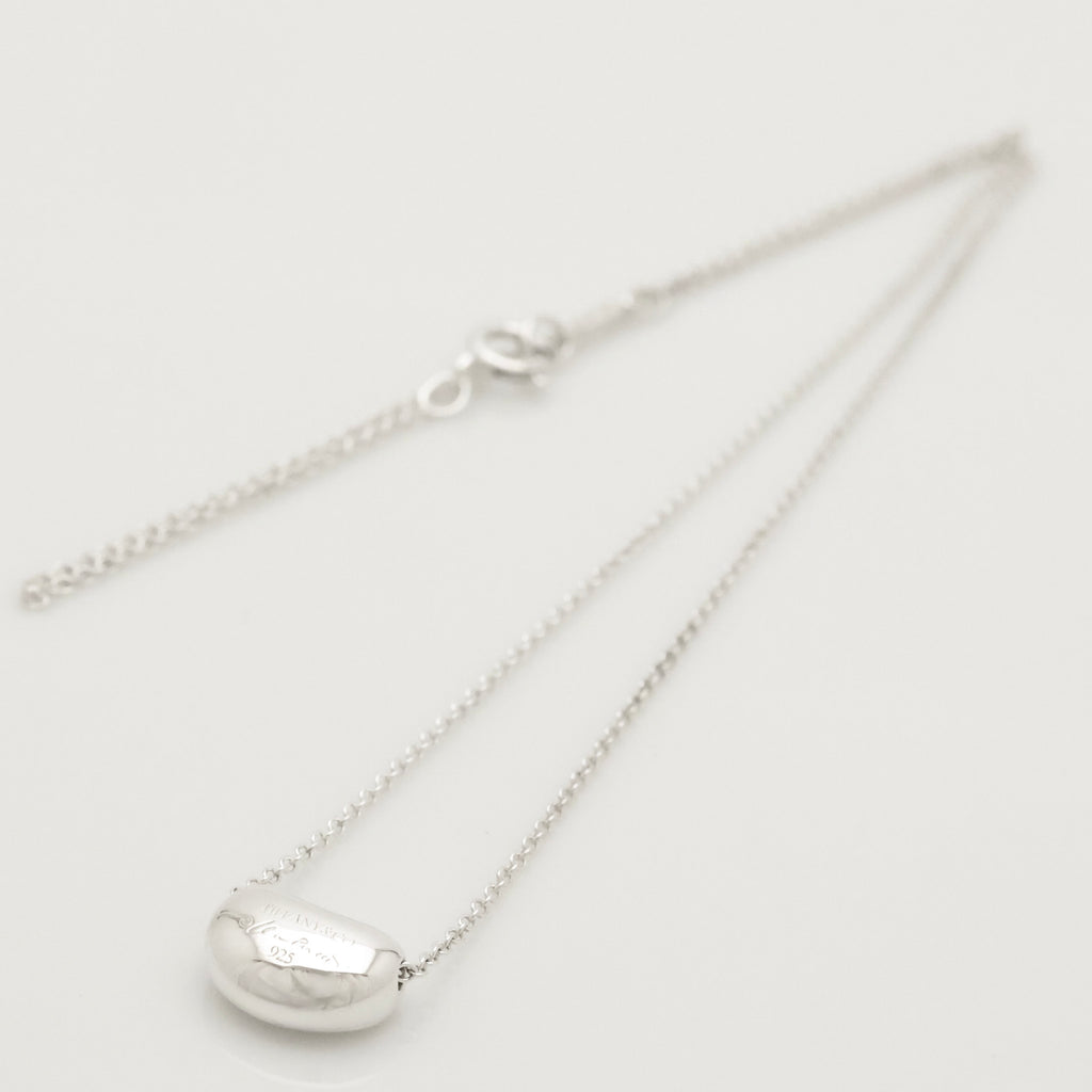  Tiffany & Co. Peretti Mini  Bean Necklace  Sterling Silver 925 