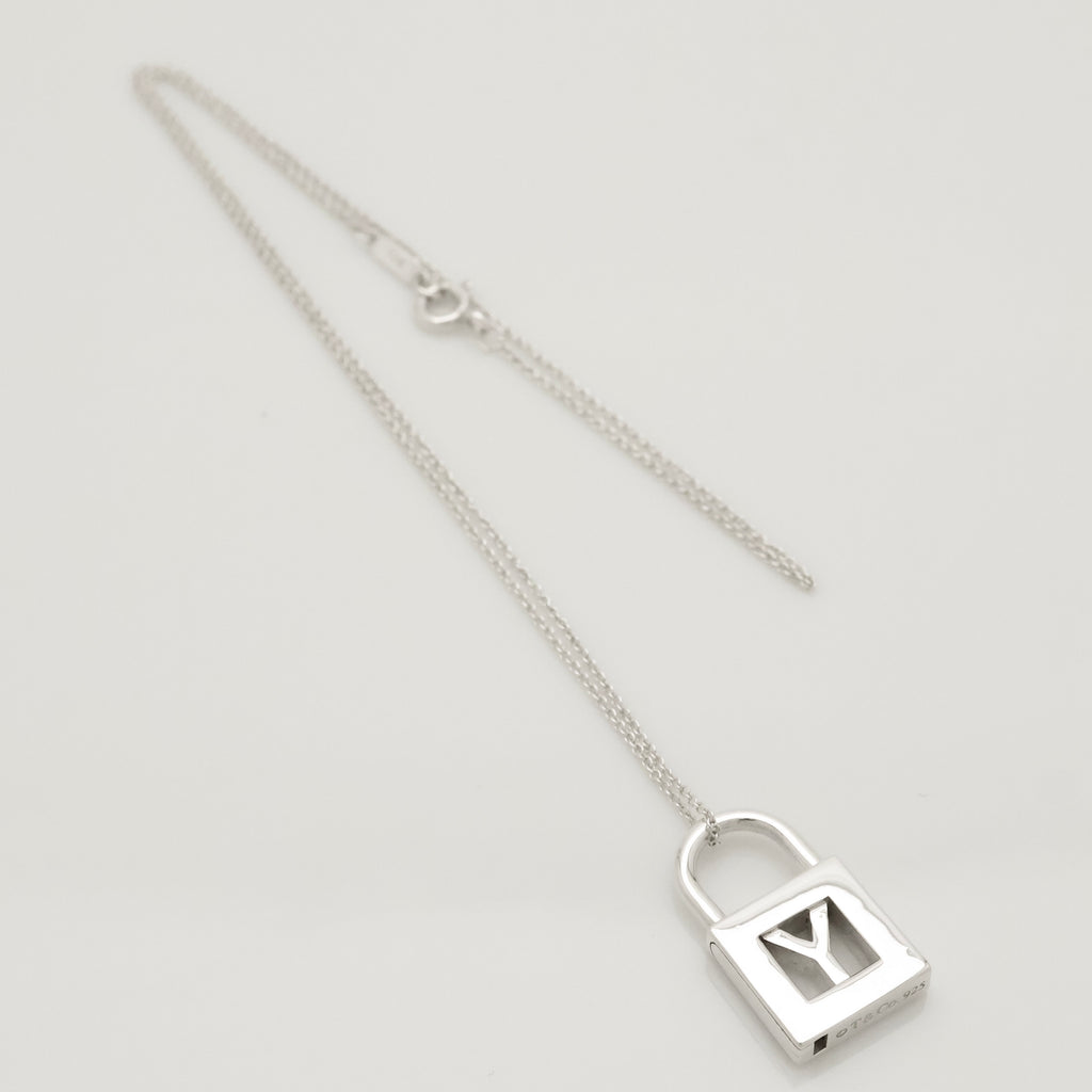 TIFFANY&Co. カデナ ロック アルファベット Y ネックレス AG925