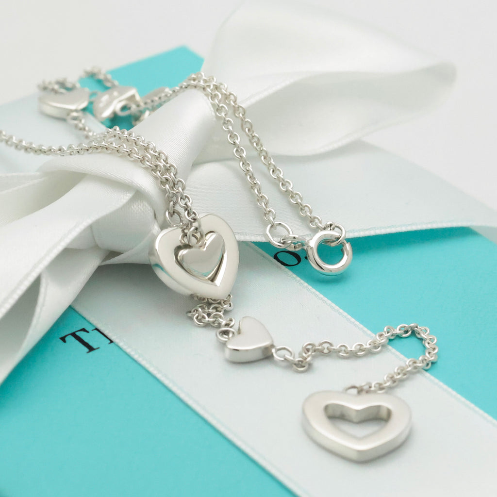 TIFFANY&Co. ハート リンク ラリアット ネックレスAG925