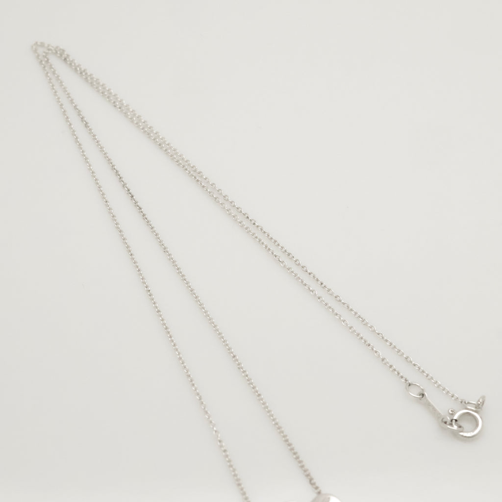 Tiffany & Co. Loving Heart Diamond Pendant Necklace Sterling Silver 925