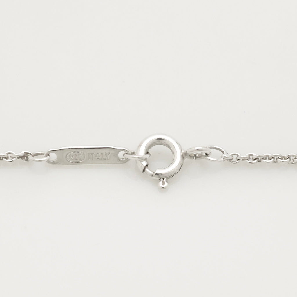  Tiffany & Co. Atlas Cube Necklace Pendant  Sterling Silver  925 