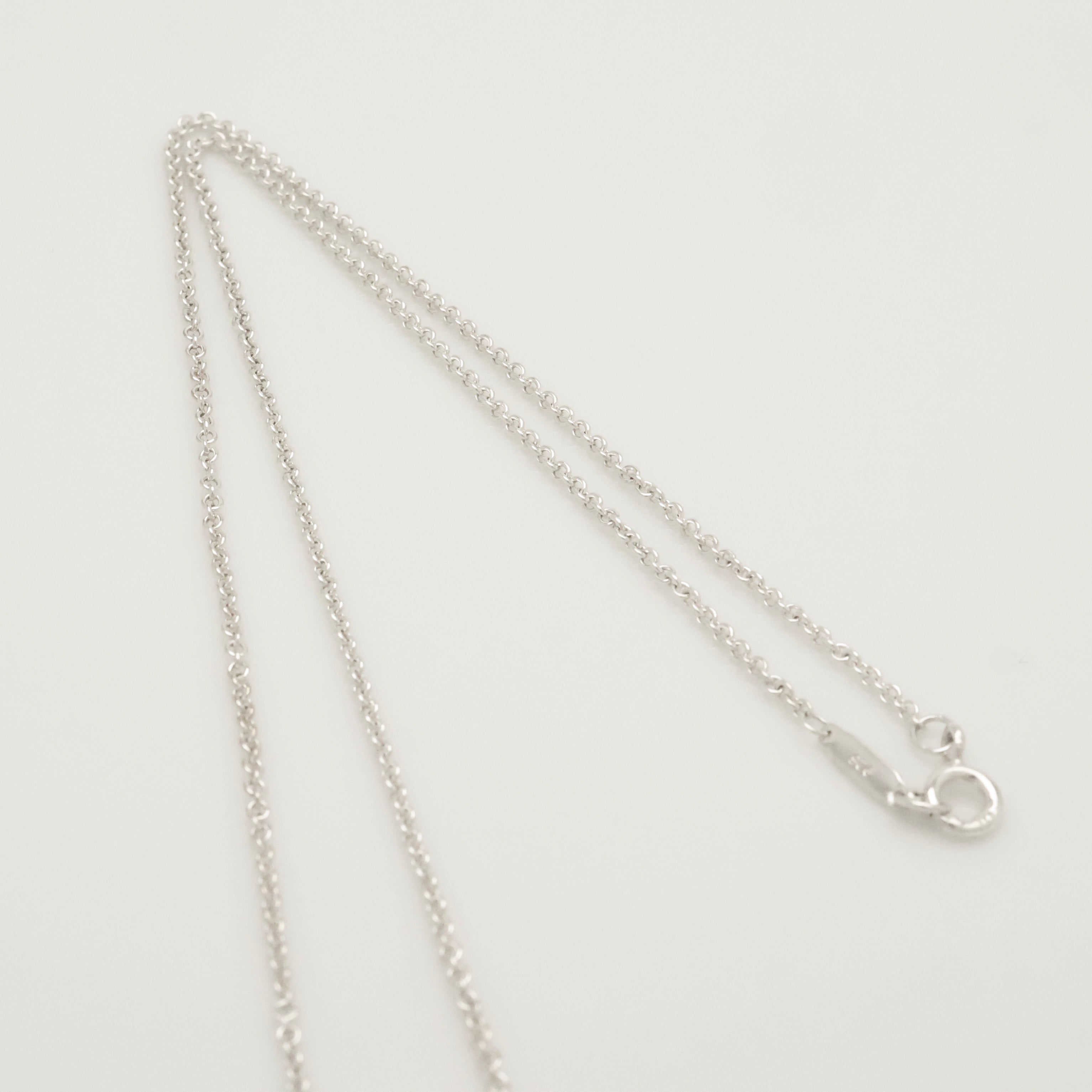 Tiffany & Co. 1837 Concave Circle Necklace Sterling Silver 925