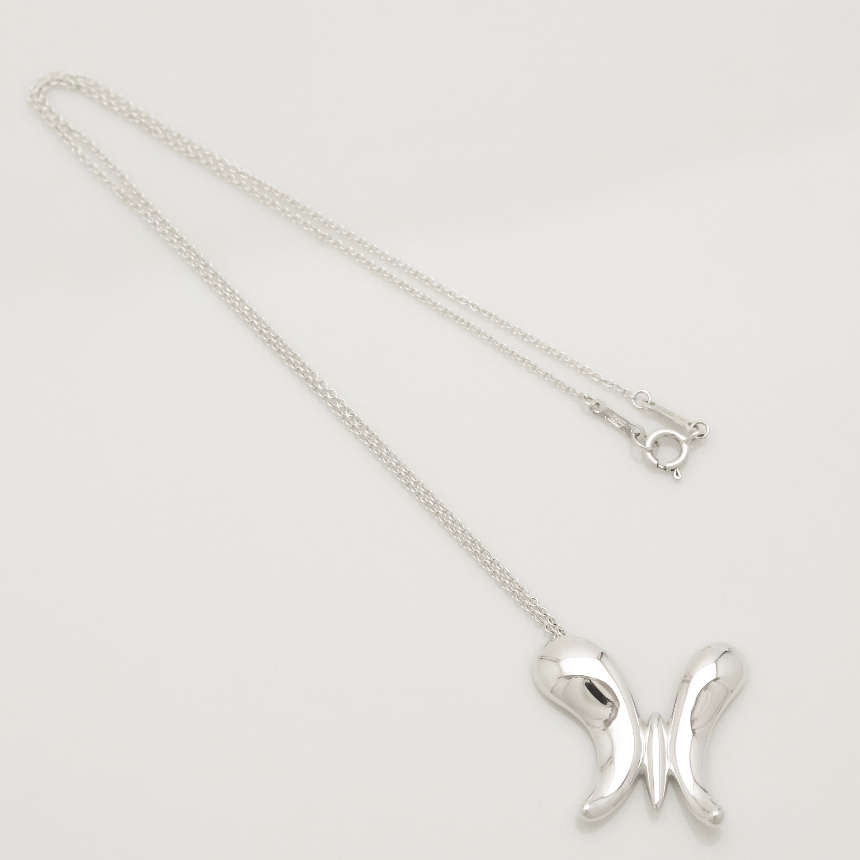 TIFFANY&Co. ラージ バタフライ 蝶 エルサペレッティ ネックレス AG925