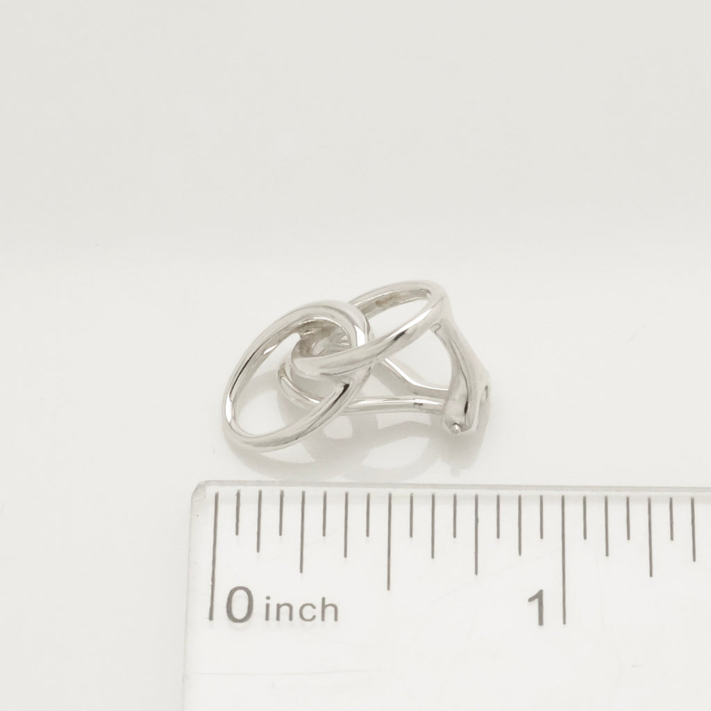  Tiffany & Co. Peretti Double Loop Clip-On Earrings Sterling Silver 925