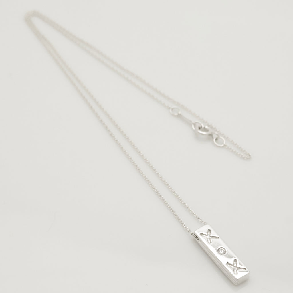 TIFFANY&Co. キス バー パロマピカソ 1P ダイヤモンド ネックレス AG925