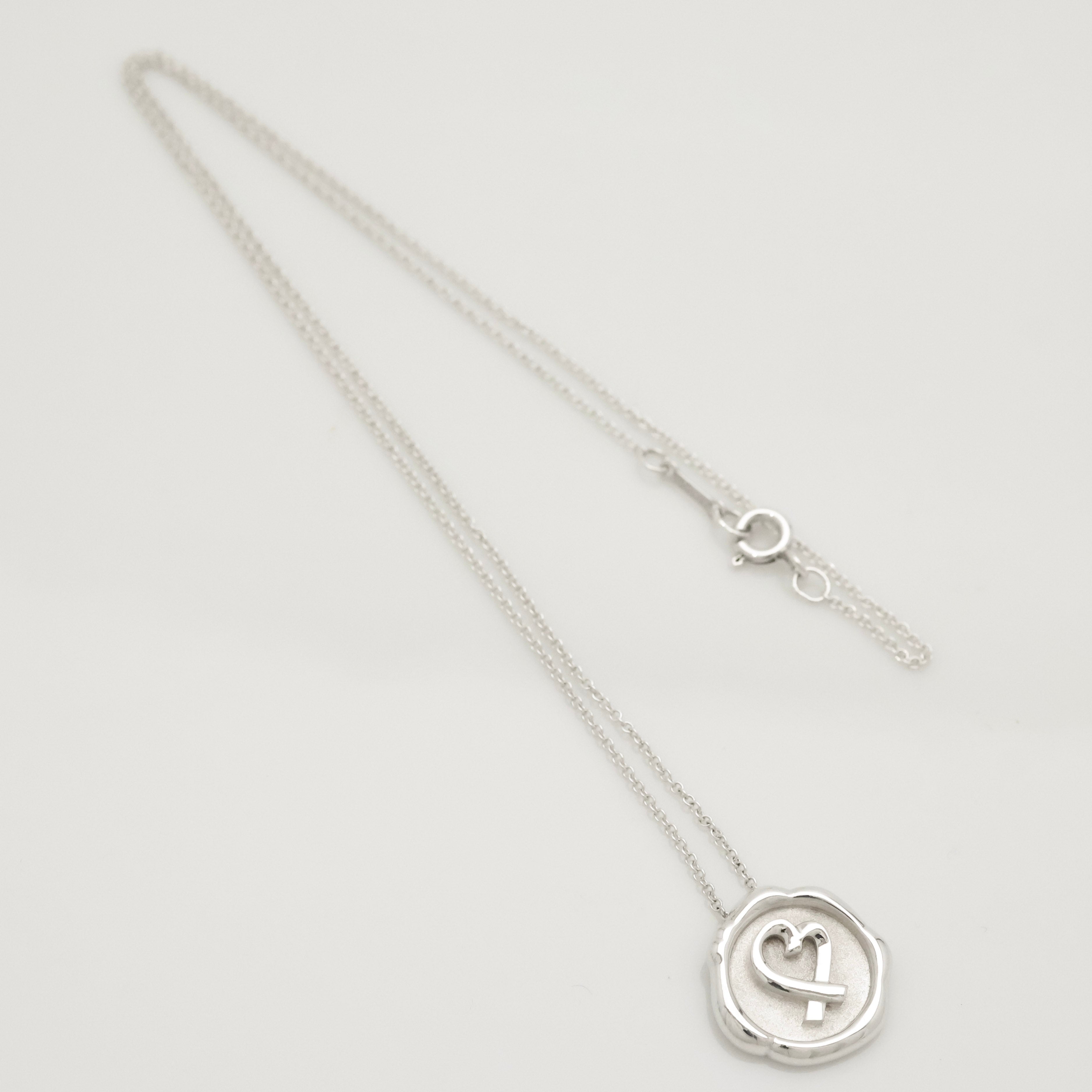 TIFFANY&Co. シーリング スタンプ ラビングハート パロマピカソ ネックレス AG925