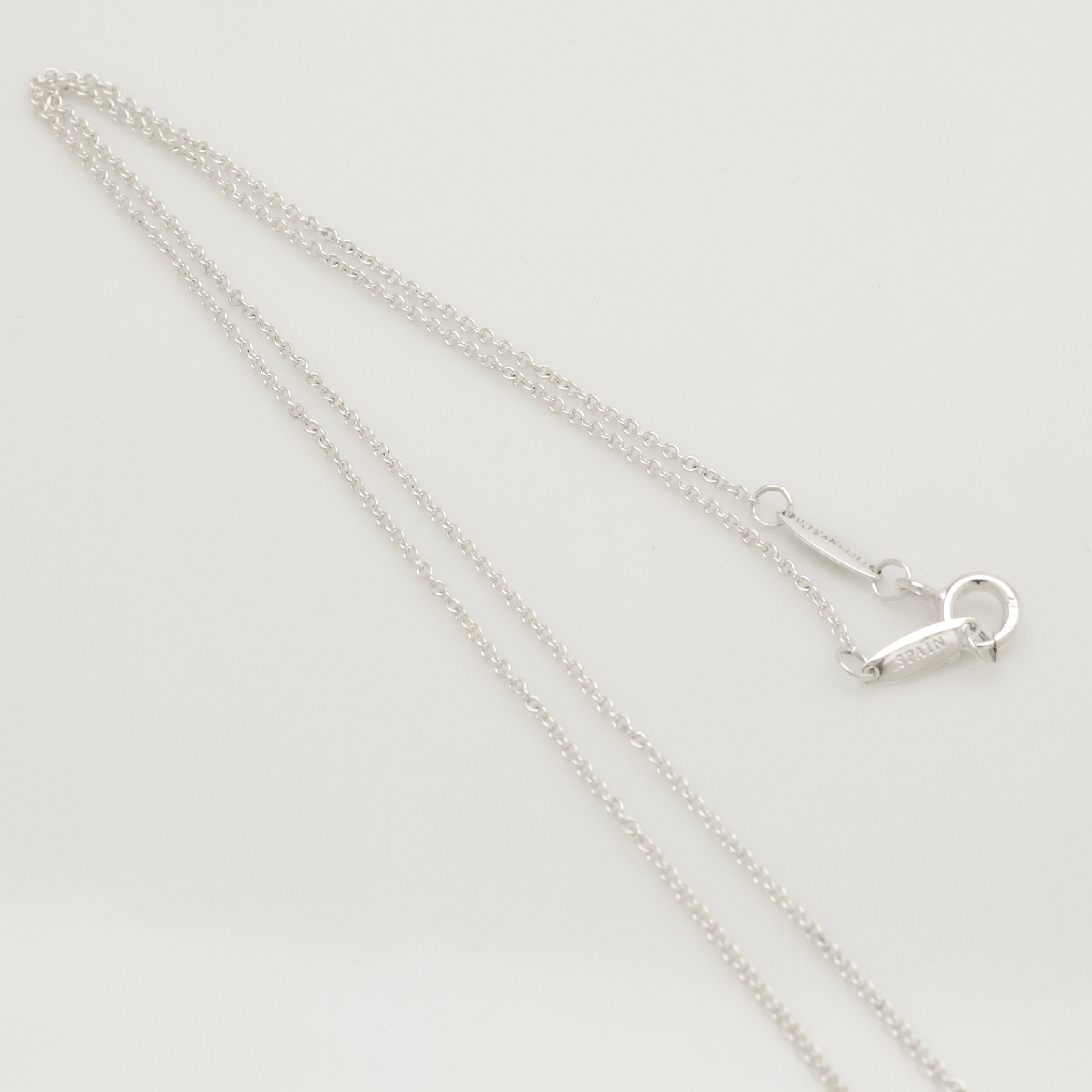  Tiffany & Co. Peretti Mini  Bean Necklace  Sterling Silver 925 