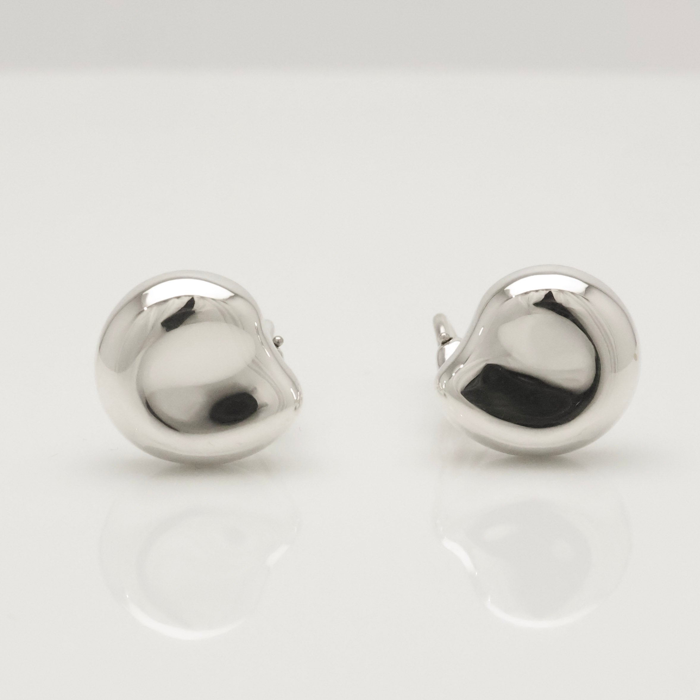  Tiffany & Co. Elsa Peretti Nugget Clip-On Earrings Sterling Silver 925 