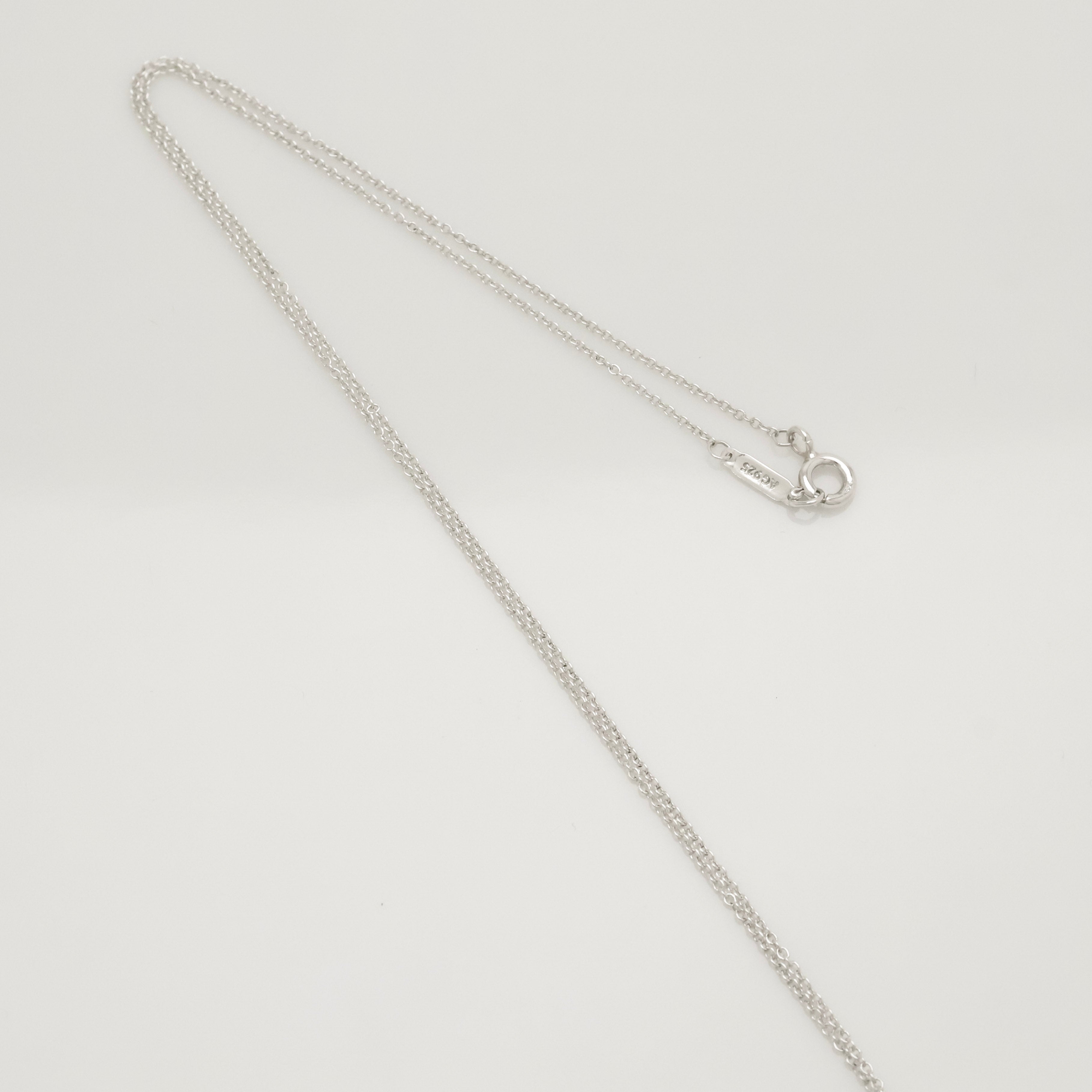  Tiffany & Co. Return to Mini Heart Lock Padlock Necklace  Sterling Silver 925