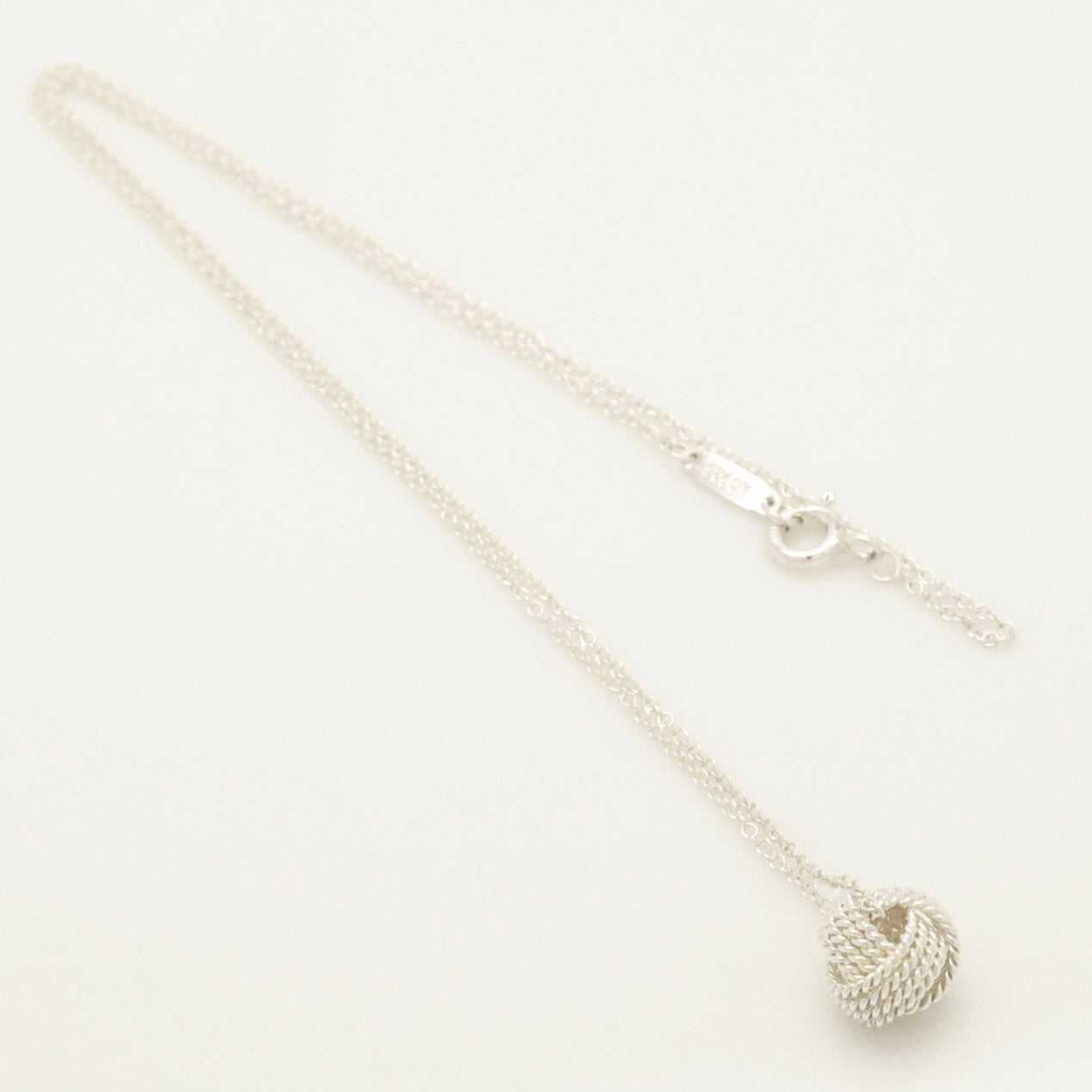 Tiffany & Co. Somerset Twist Knot Mesh Necklace Sterling Silver 925