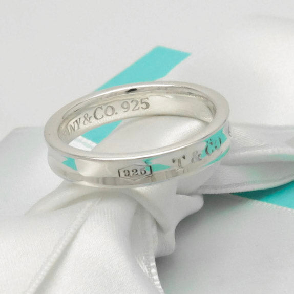 Tiffany & Co. 1837 Narrow Band Ring Sterling Silver 925