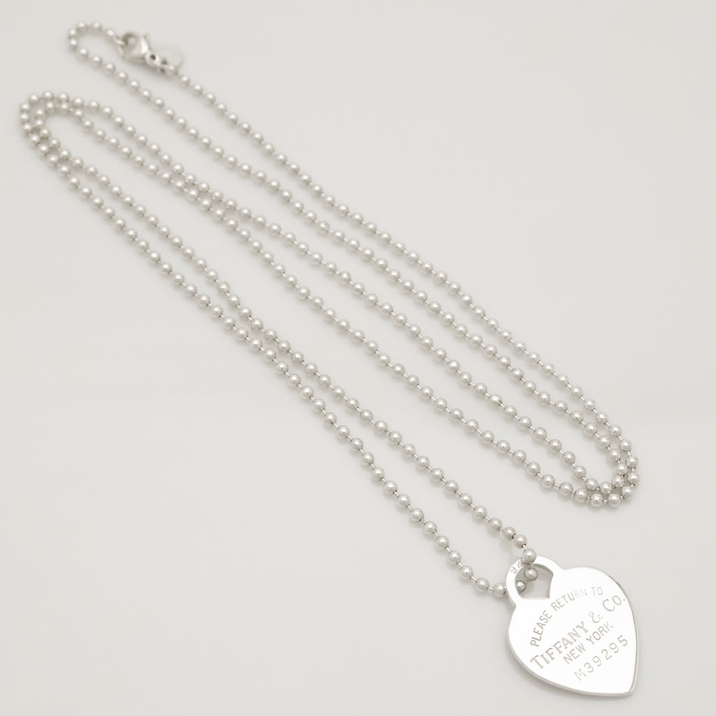 TIFFANY&Co. リターントゥ ティファニー ハート タグ ボール チェーン ネックレス AG925