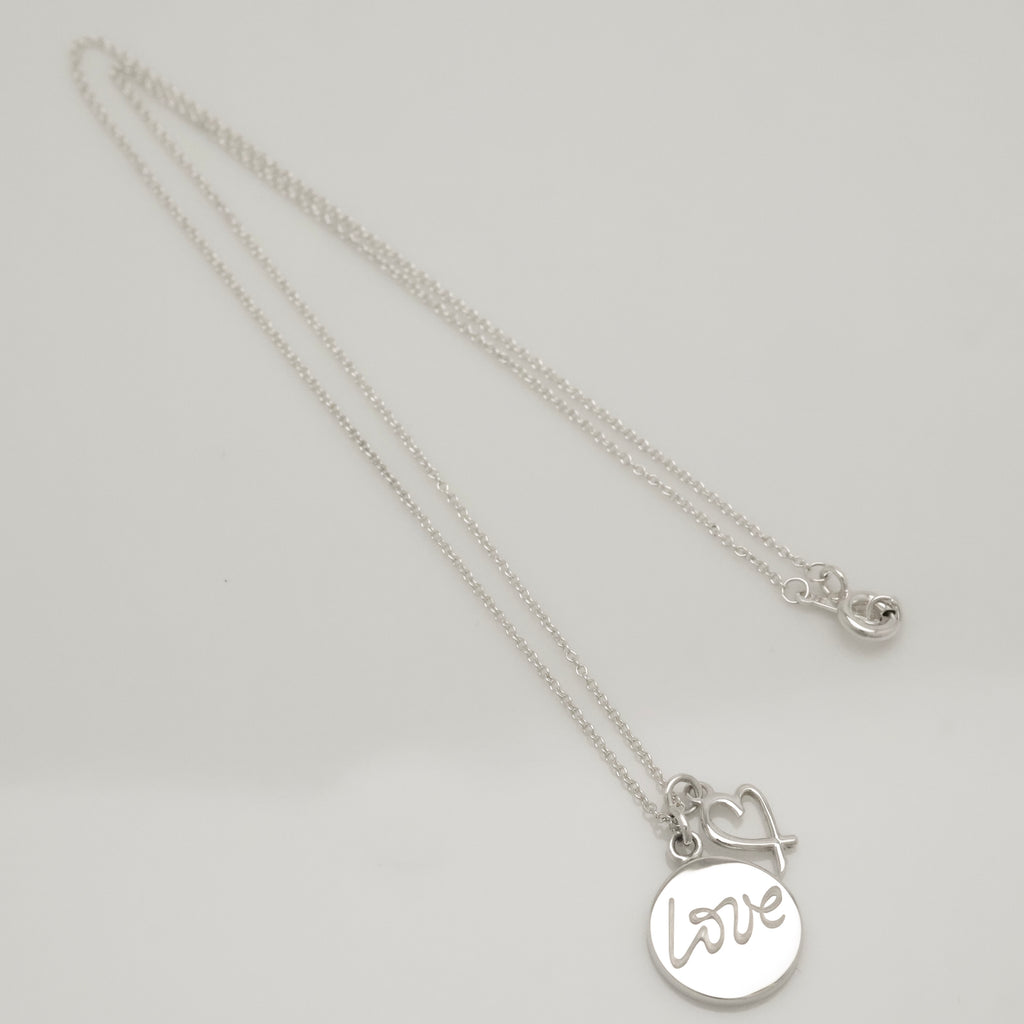 TIFFANY&Co. ノーツ LOVE ディスク ＆ ラビング ハート パロマピカソ ネックレス AG925