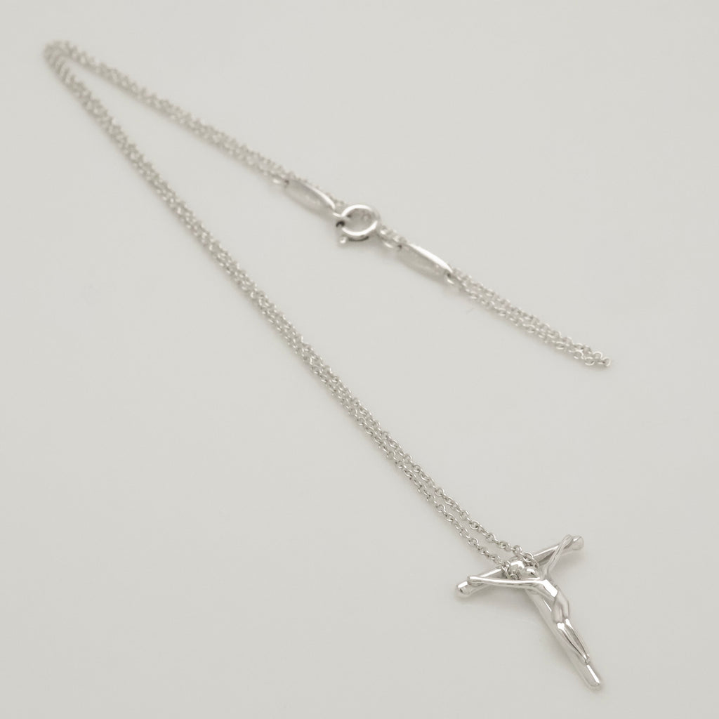 TIFFANY&Co. クルーシフィクス ロザリオ クロス ネックレス AG925