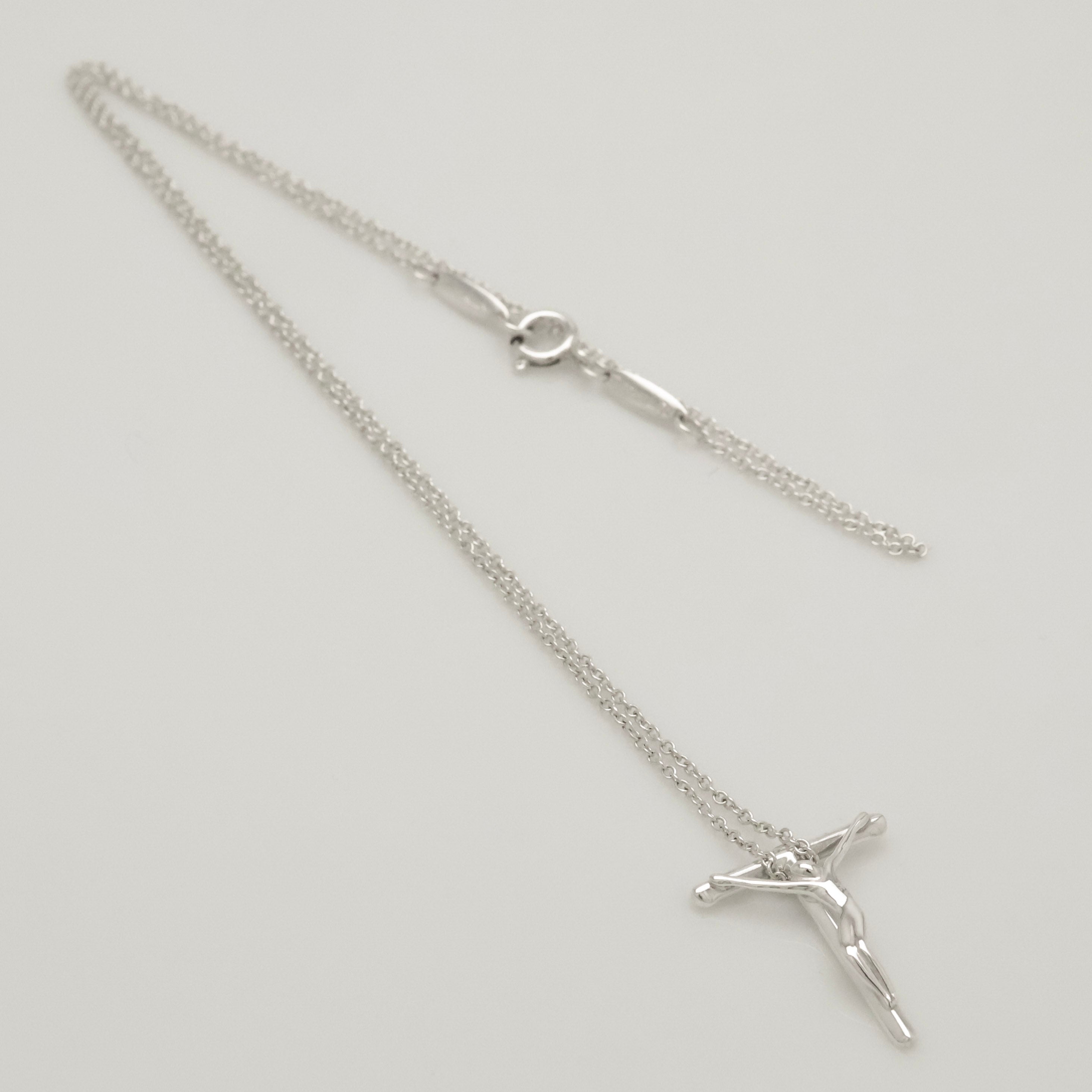 TIFFANY&Co. クルーシフィクス ロザリオ クロス ネックレス AG925