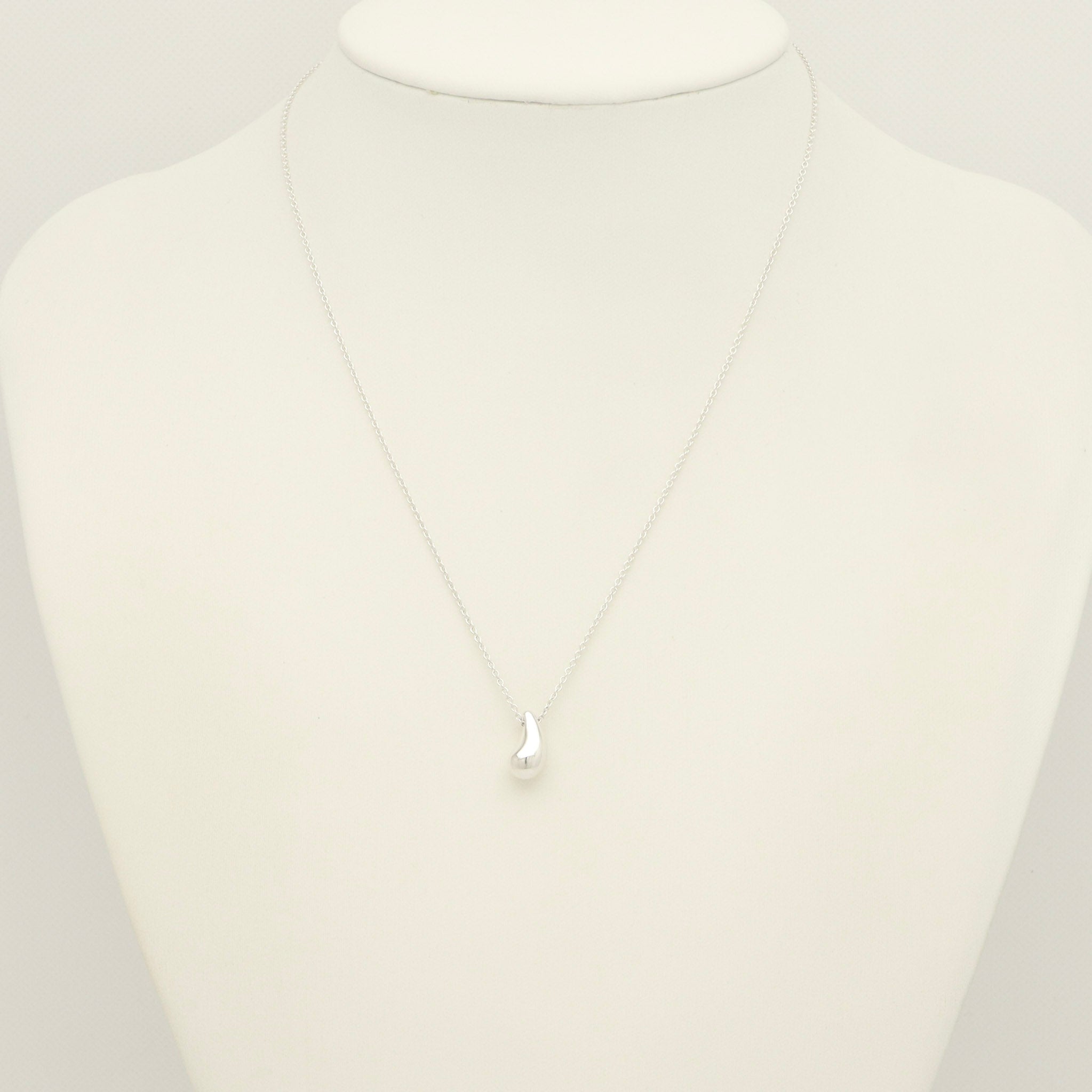 Tiffany & Co. Teardrop Necklace Pendant Sterling Silver 925 
