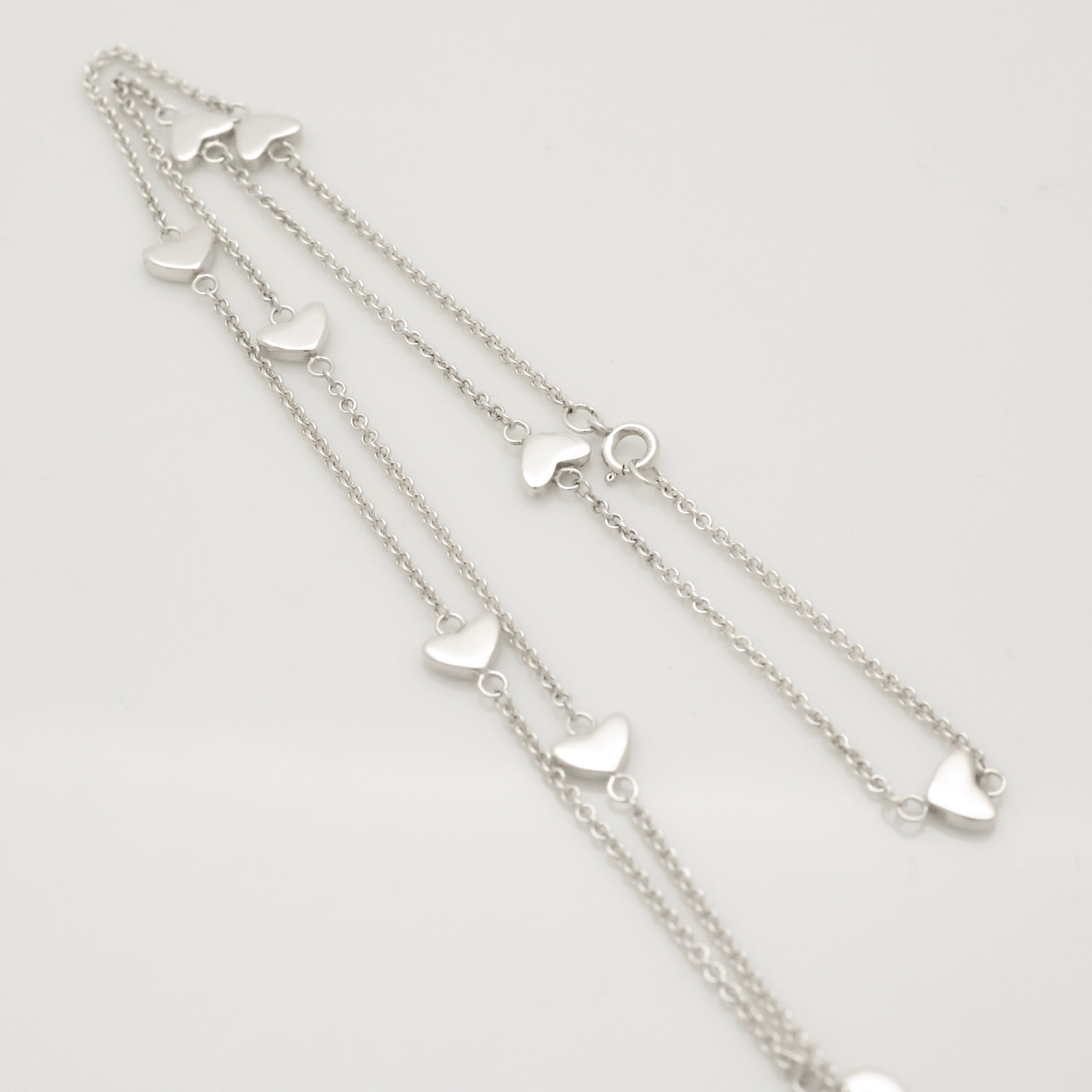 TIFFANY&Co. ハート リンク ラリアット ネックレス AG925