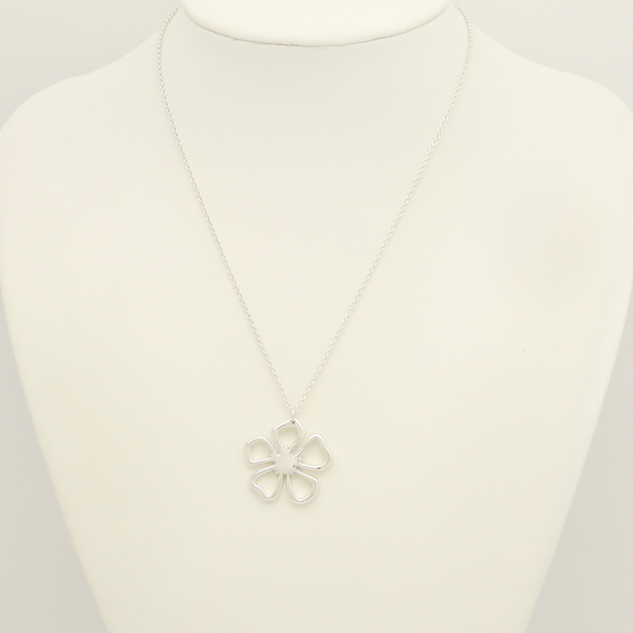 TIFFANY＆Co. ハイビスカス フラワー ネックレス AG925