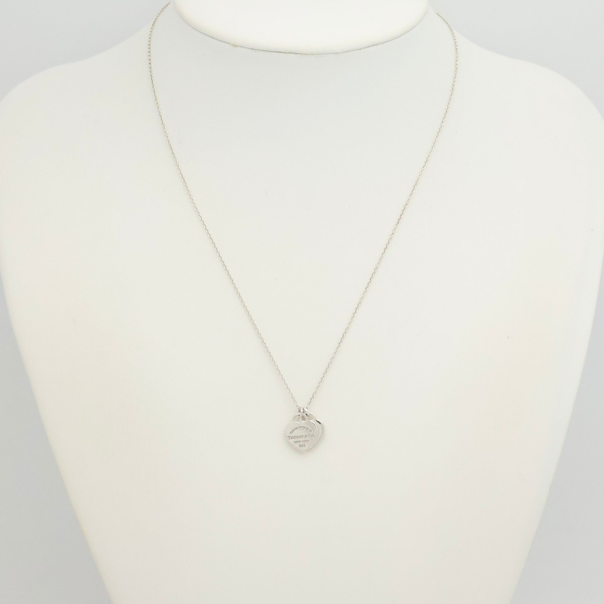 TIFFANY&Co. リターントゥ ティファニー スモール ダブル ハート タグ ネックレス AG925