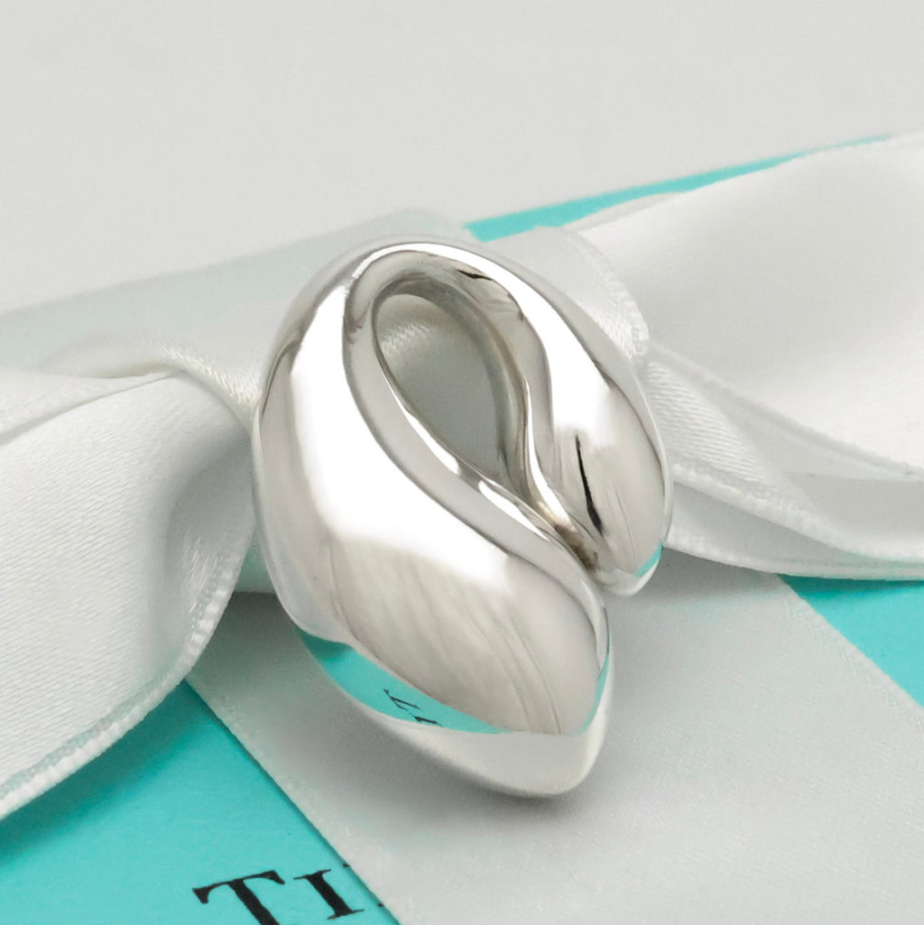 TIFFANY&Co. ダブル ティアドロップ エルサペレッティ チャーム AG925