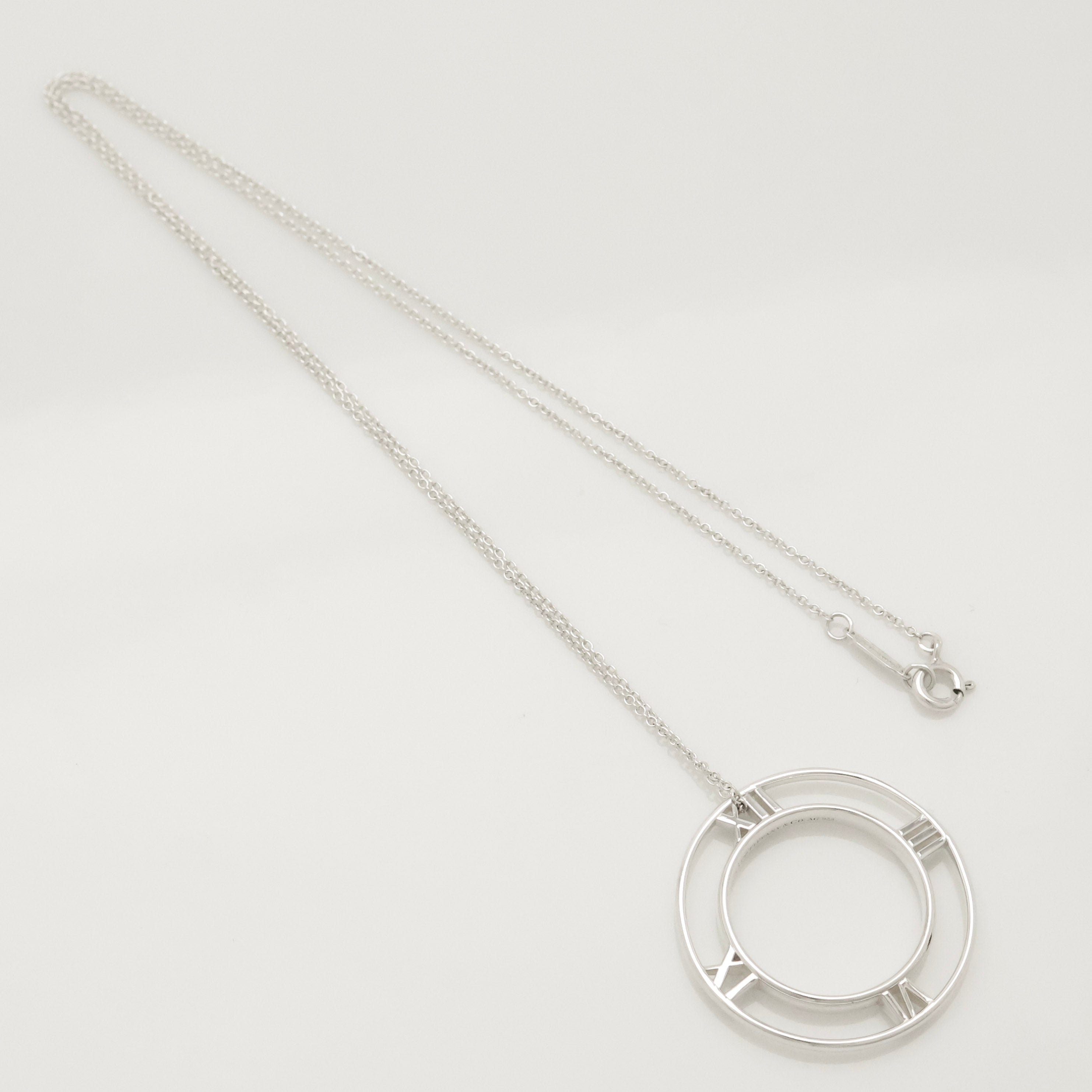 TIFFANY&Co. オープン アトラス メダリオン サークル ネックレス AG925