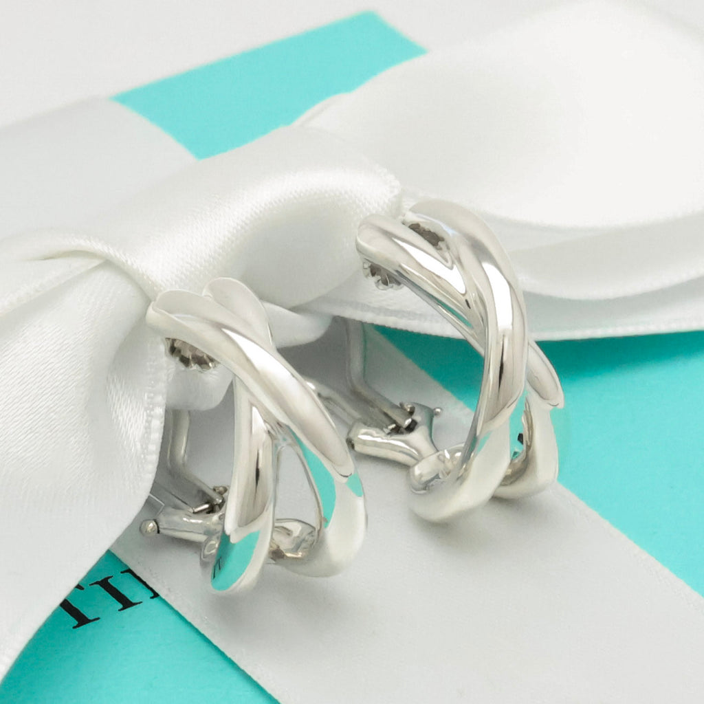 TIFFANY&Co. X クロス パロマピカソ クリップ イヤリング AG925
