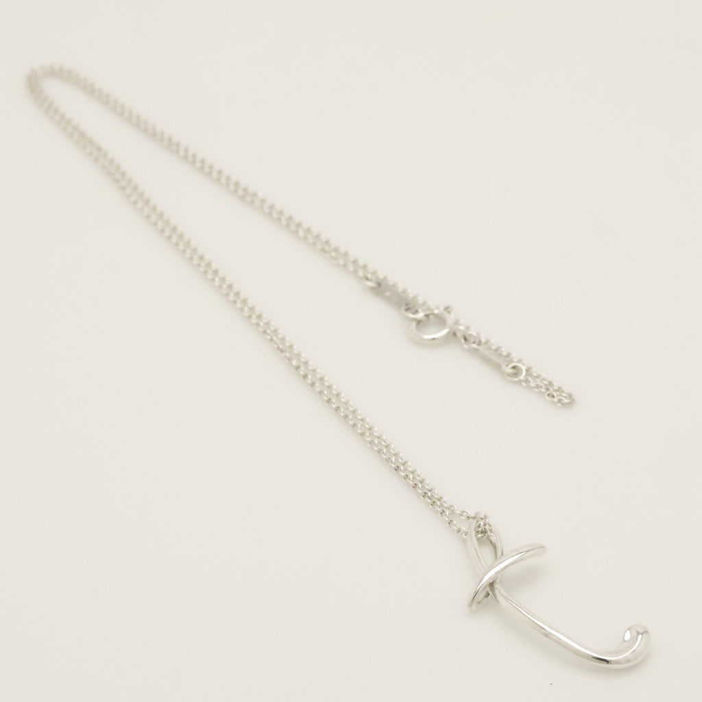 TIFFANY&Co. ノーツ レター T イニシャル  ネックレス AG925