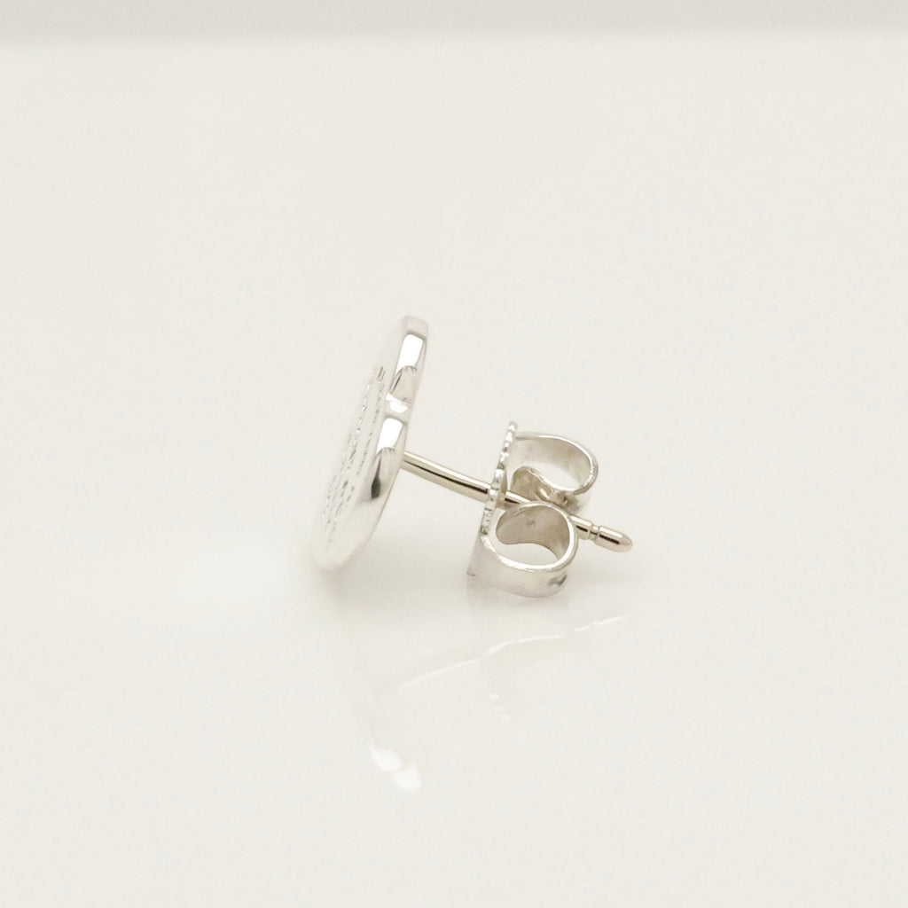 TIFFANY&Co. リターントゥ ティファニー  シングル ハート タグ スタッド ピアス AG925