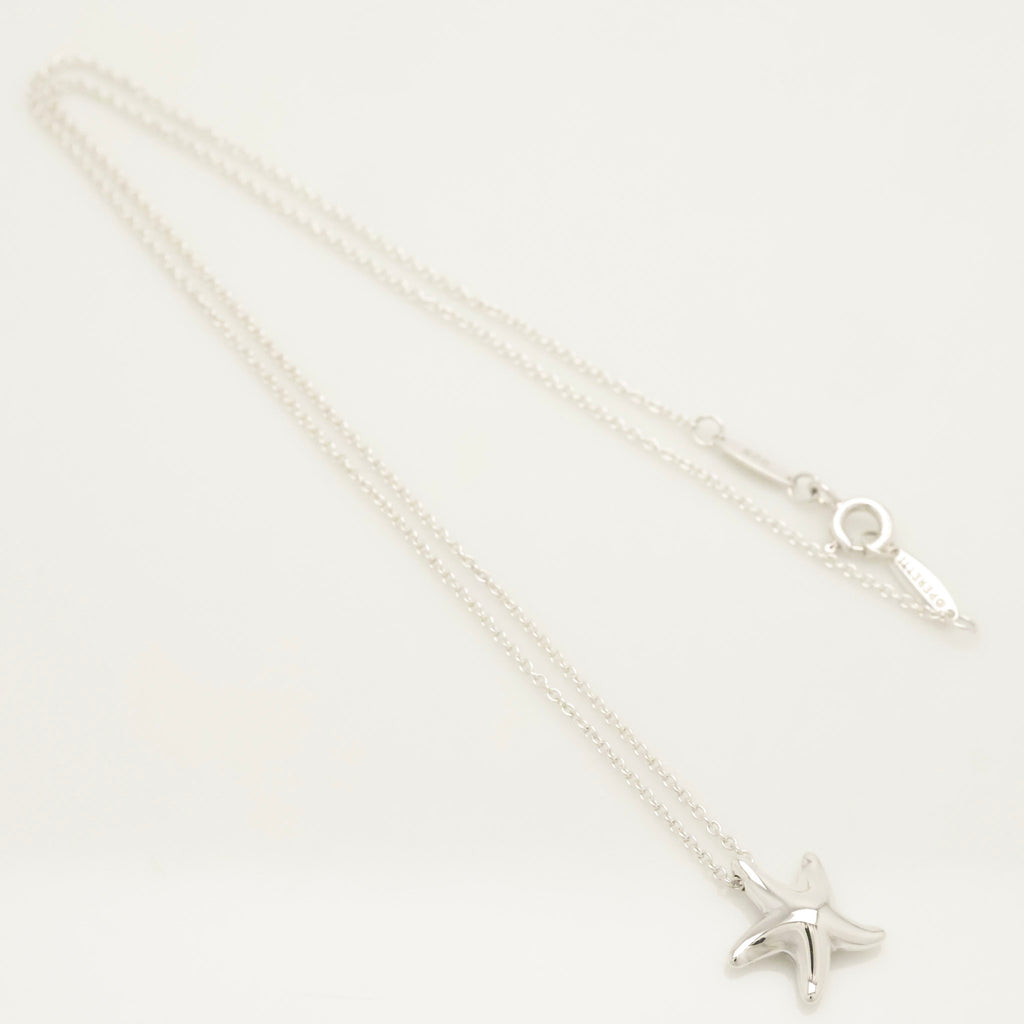 Tiffany & Co. Starfish Pendant Necklace Sterling Silve 925