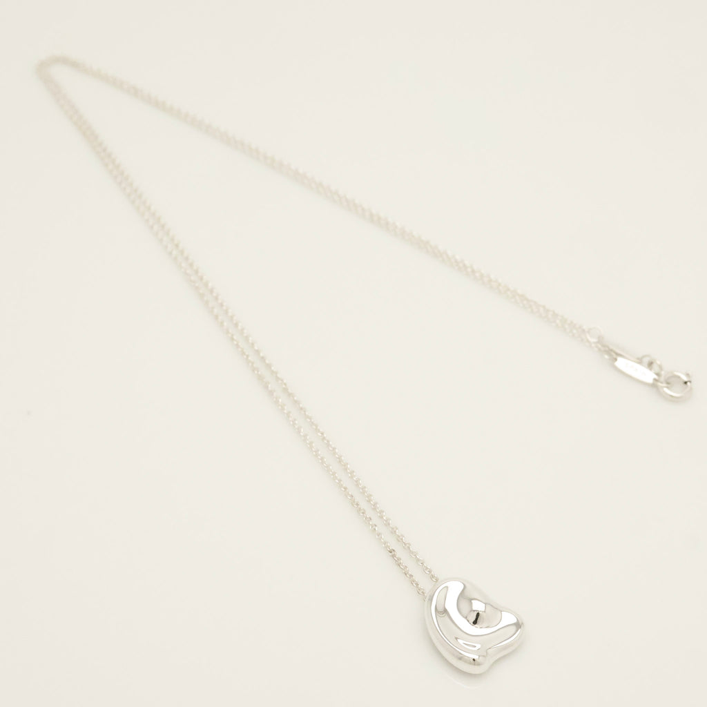  Tiffany & Co. Full Heart Pendant Necklace Sterling Silver 925