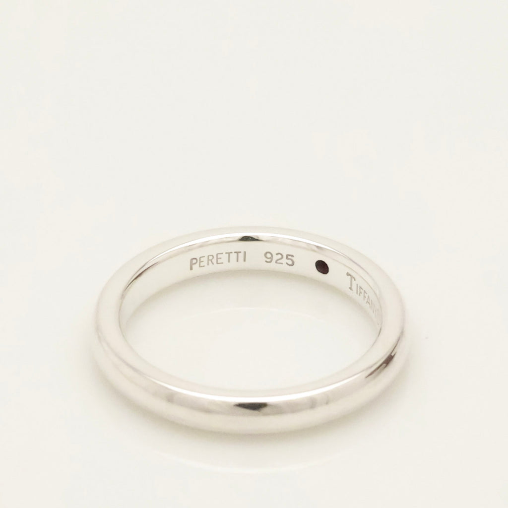 Tiffany & Co. Ruby Stacking Band Ring Sterling Silver 925