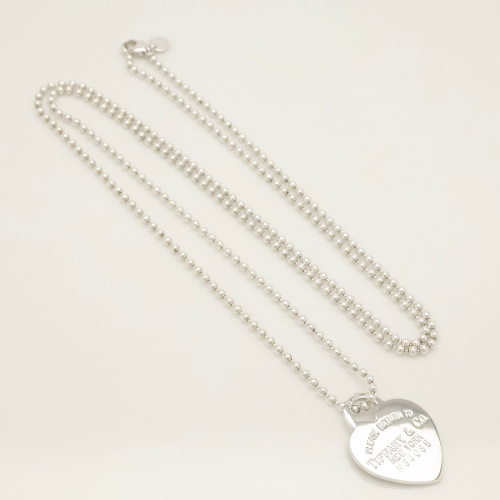 TIFFANY&Co. リターントゥ ティファニー ハート タグ ボール チェーン ネックレス AG925