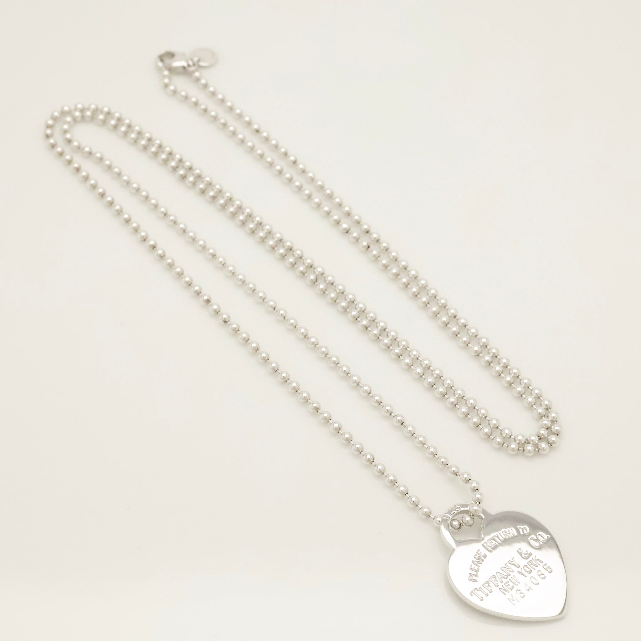 TIFFANY&Co. リターントゥ ティファニー ハート タグ ボール チェーン ネックレス AG925