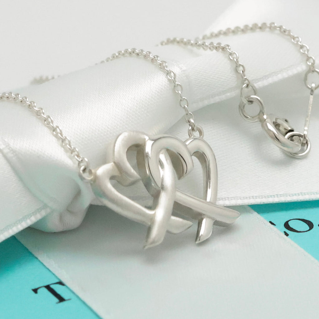 TIFFANY&Co. ダブル ラビングハート パロマピカソ ネックレス AG925