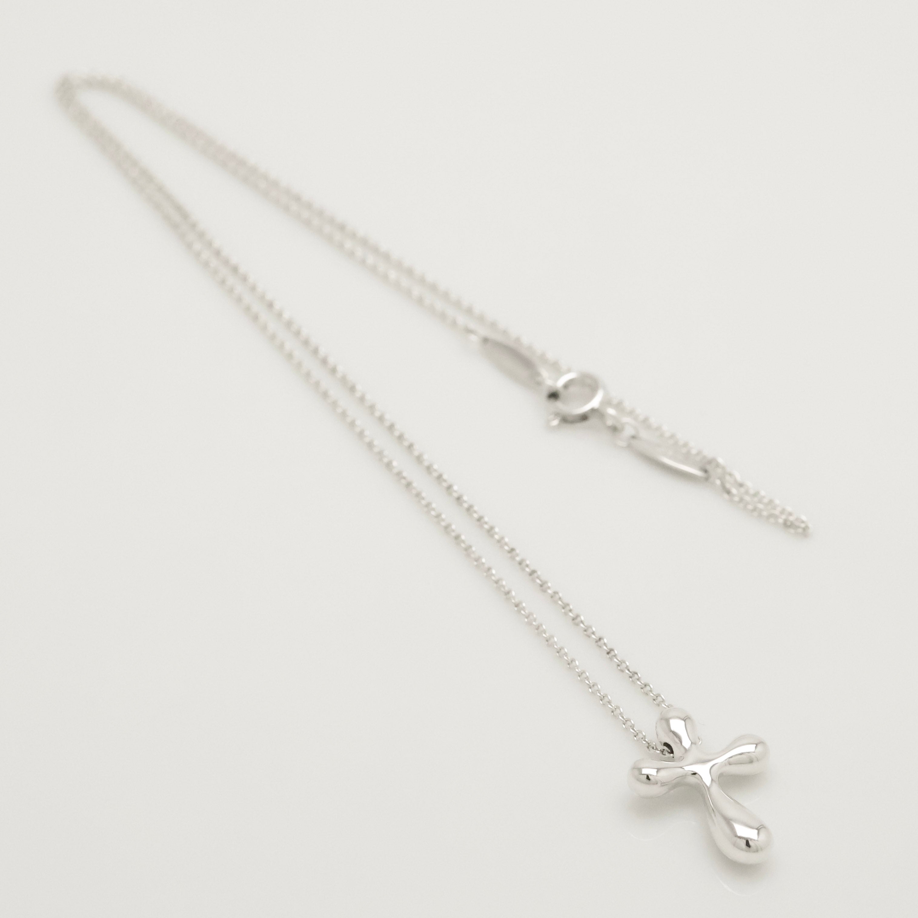 TIFFANY&Co. ミニ クロス エルサペレッティ ネックレス AG925