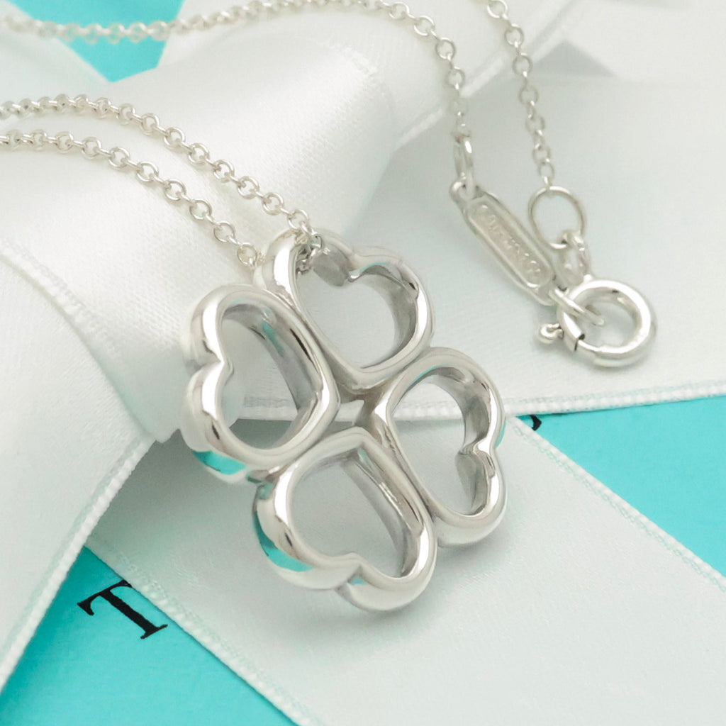 TIFFANY&Co. クローバー ハート ネックレス AG925