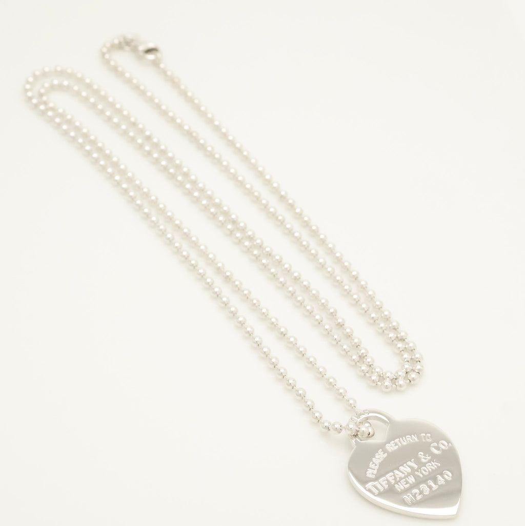TIFFANY&Co. リターントゥ ティファニー ハート タグ ボール チェーン ネックレス AG925