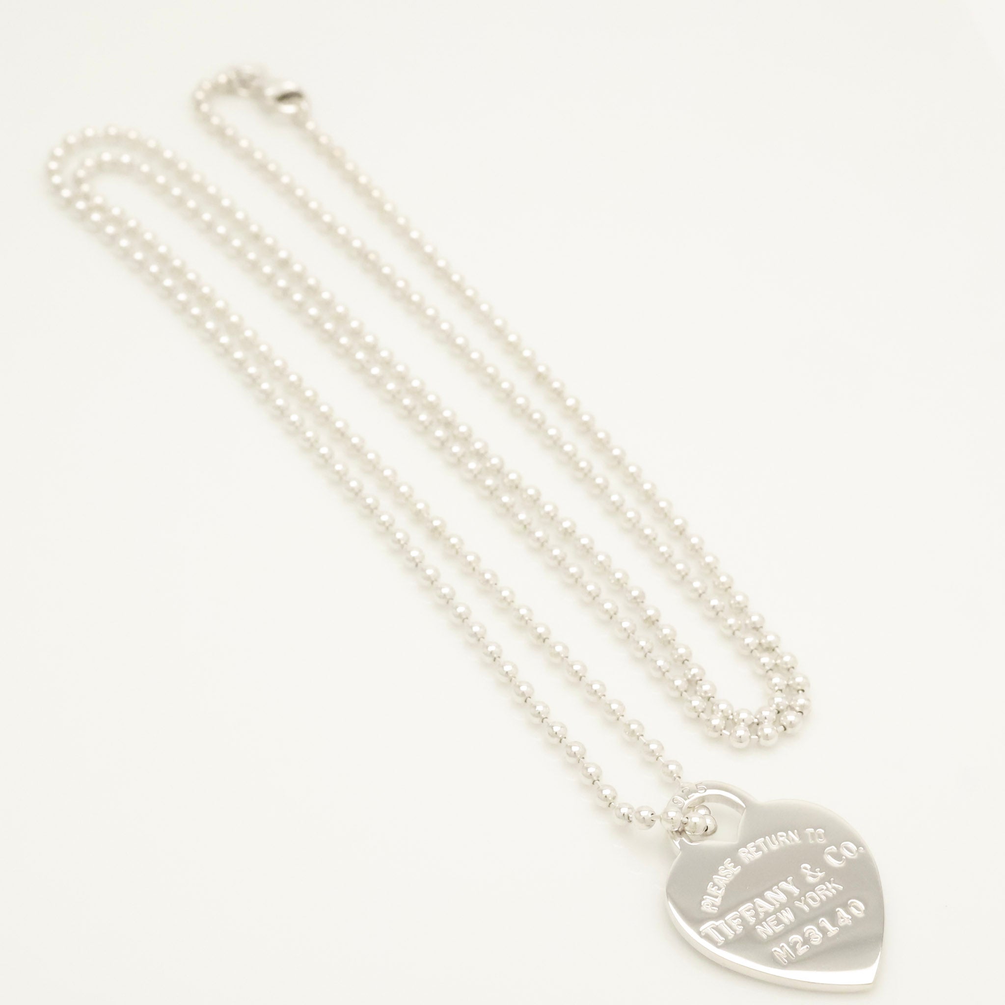 TIFFANY&Co. リターントゥ ティファニー ハート タグ ボール チェーン ネックレス AG925