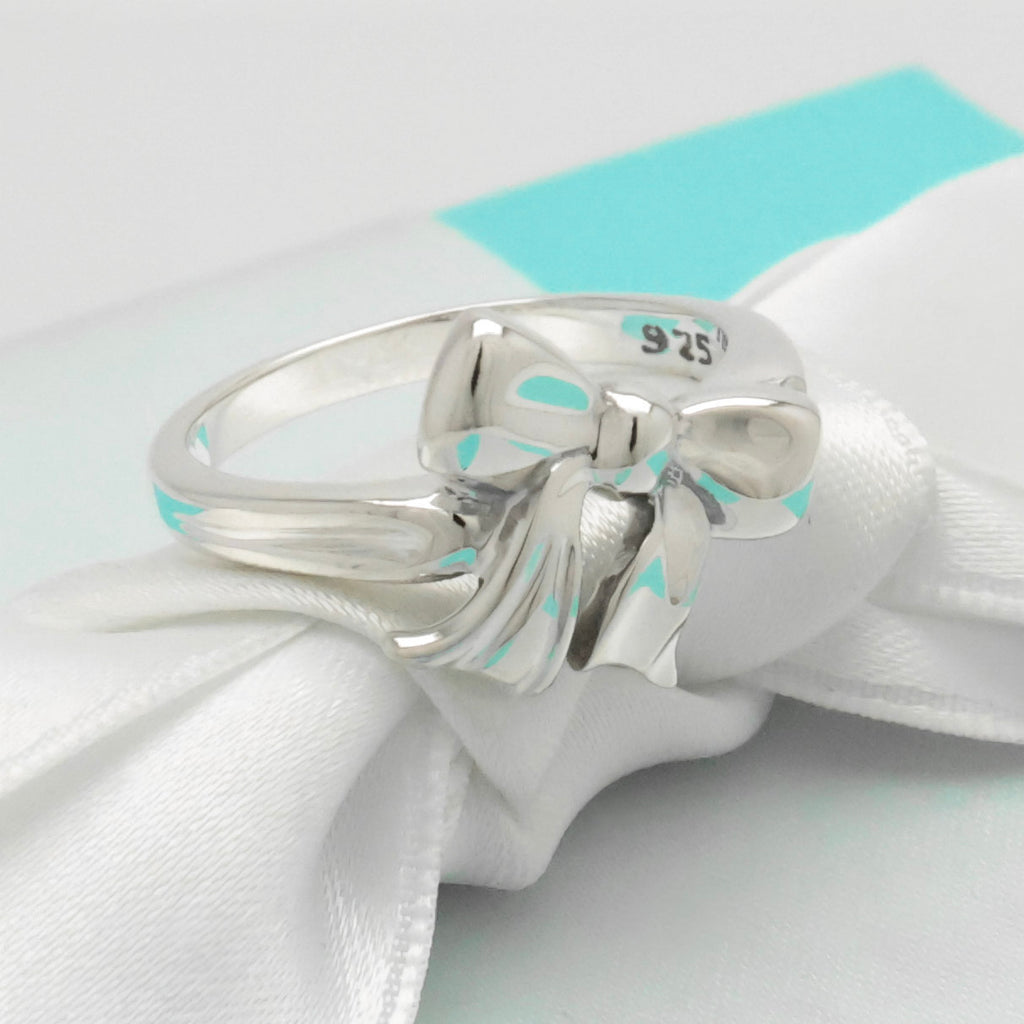 Tiffany & Co. Mini Ribbon Ring Sterling Silver 925