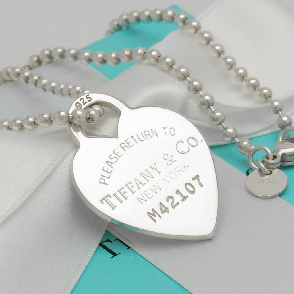 TIFFANY&Co. リターントゥ ティファニー ハート タグ ボール チェーン ネックレス AG925