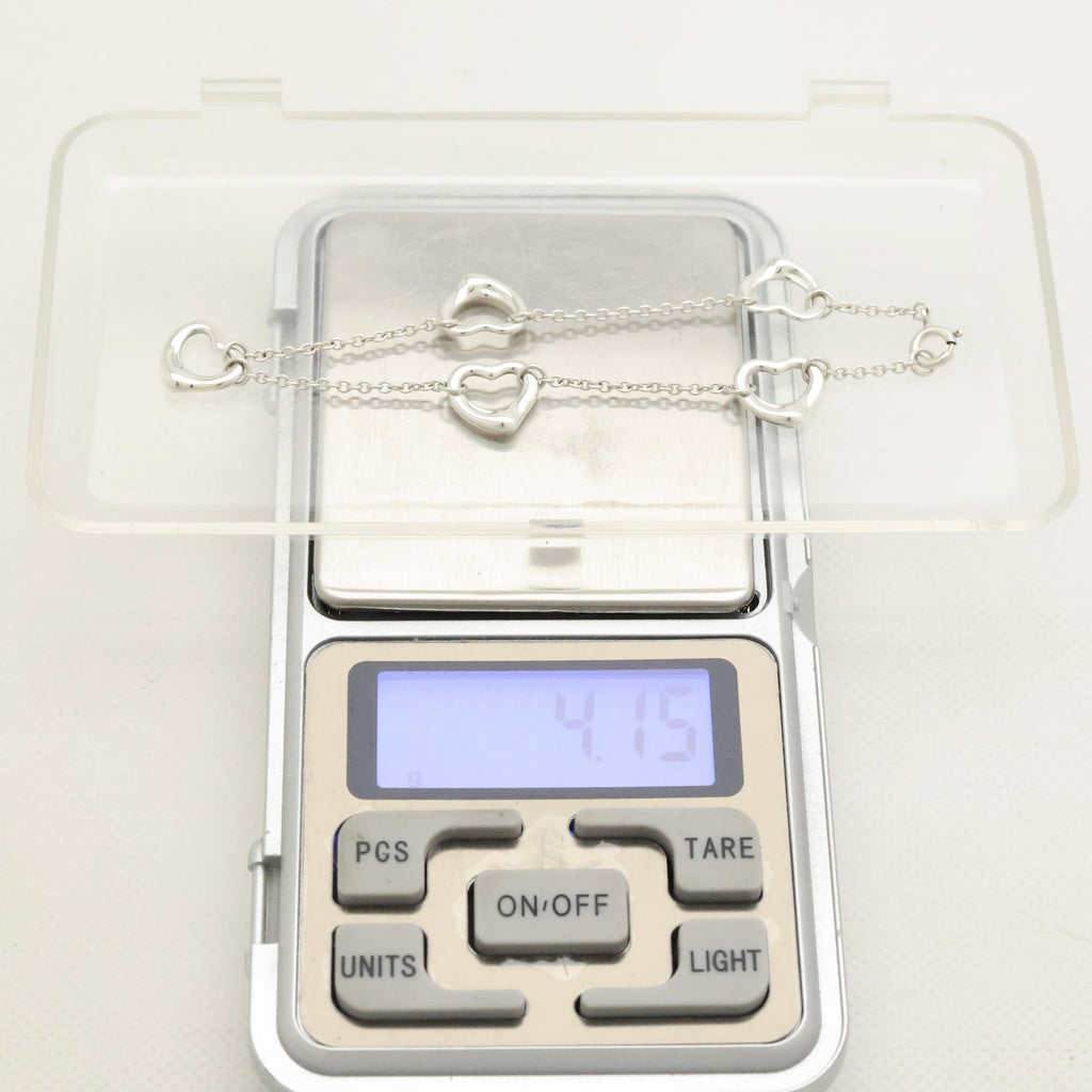TIFFANY&Co. ファイブ トリプル オープンハート エルサペレッティ ブレスレット AG925