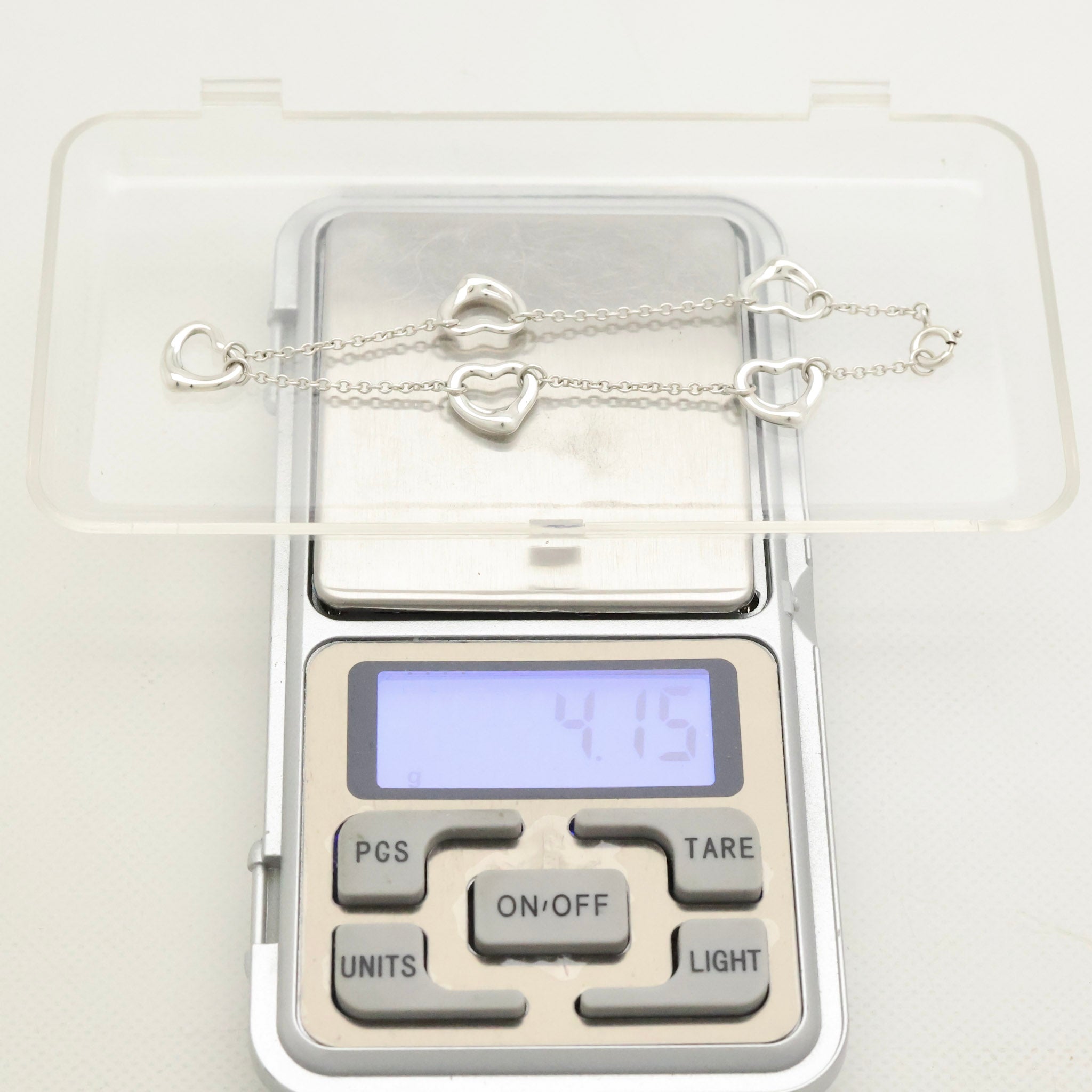 TIFFANY&Co. ファイブ トリプル オープンハート エルサペレッティ ブレスレット AG925