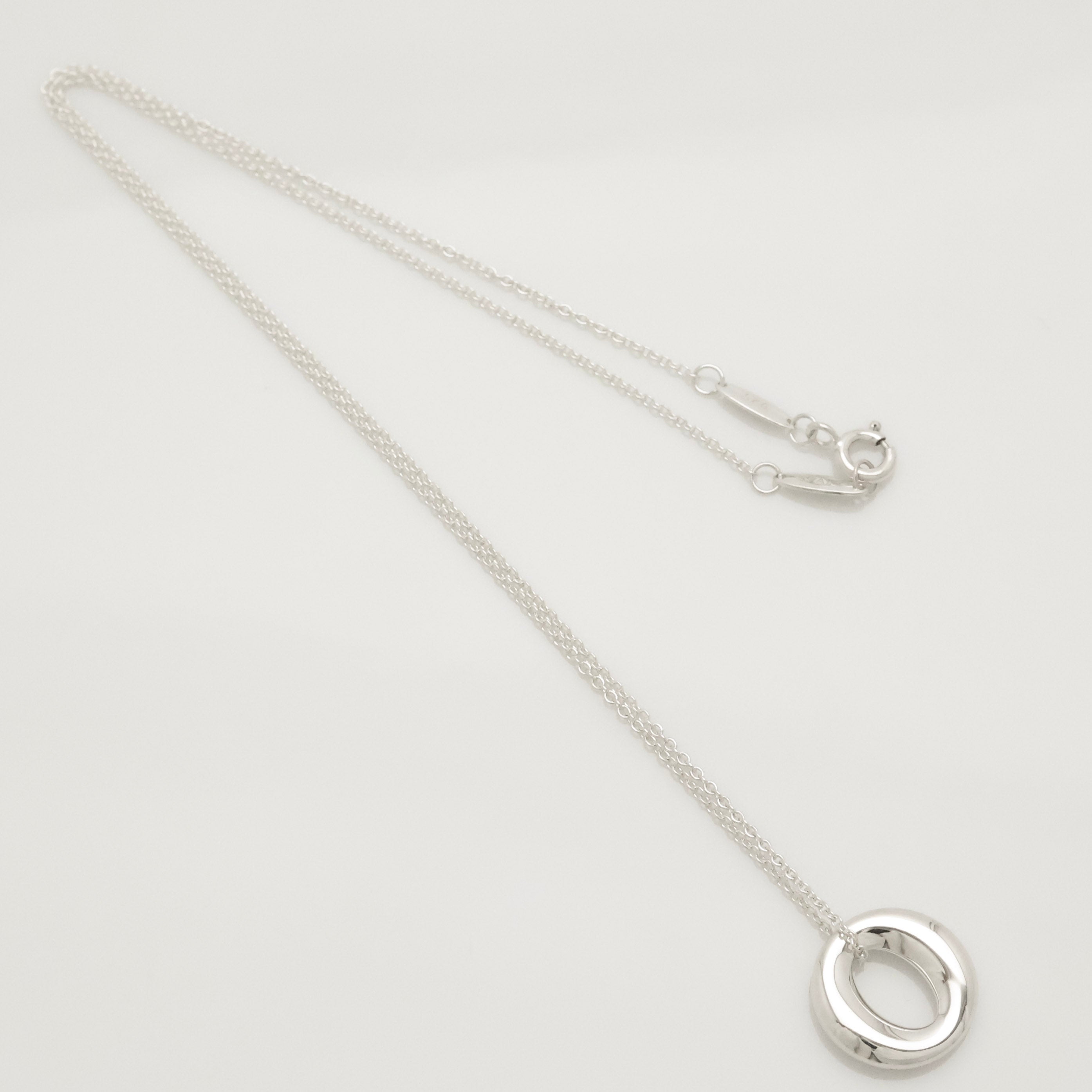 Tiffany & Co. Peretti Seviana Pendant Necklace Sterling Silver 925 