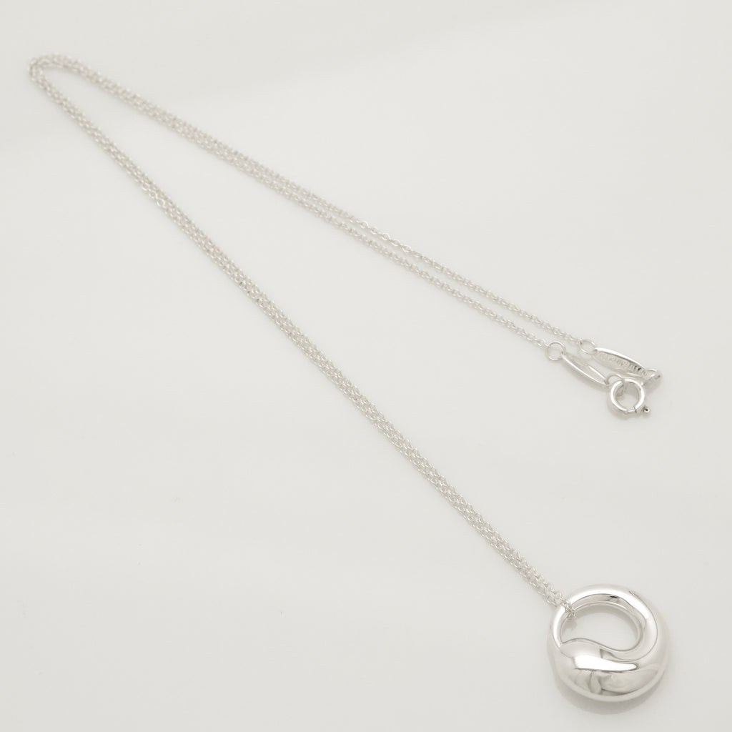 Tiffany & Co. Elsa Peretti Sterling Silver Eternal Circle Necklace