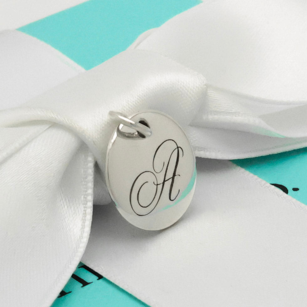 TIFFANY&Co. ノーツ レター アルファベット イニシャル A ディスク チャーム AG925