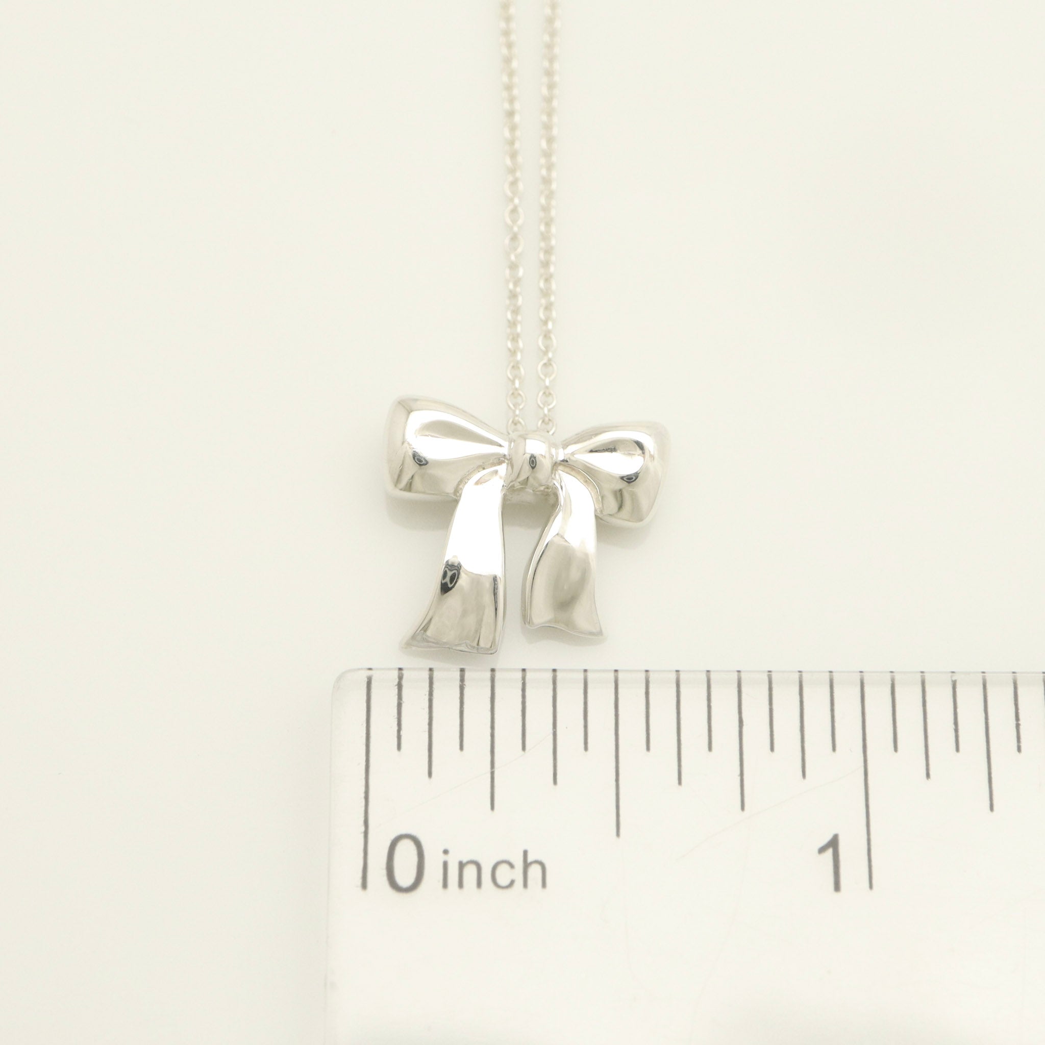 TIFFANY&Co. ミニ リボン ネックレス AG925