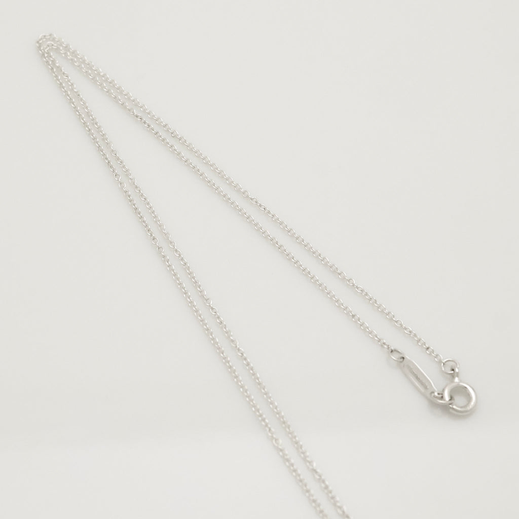 TIFFANY&Co. リターントゥ ティファニー スモール ダブル ハート タグ ブルー エナメル ネックレス AG925