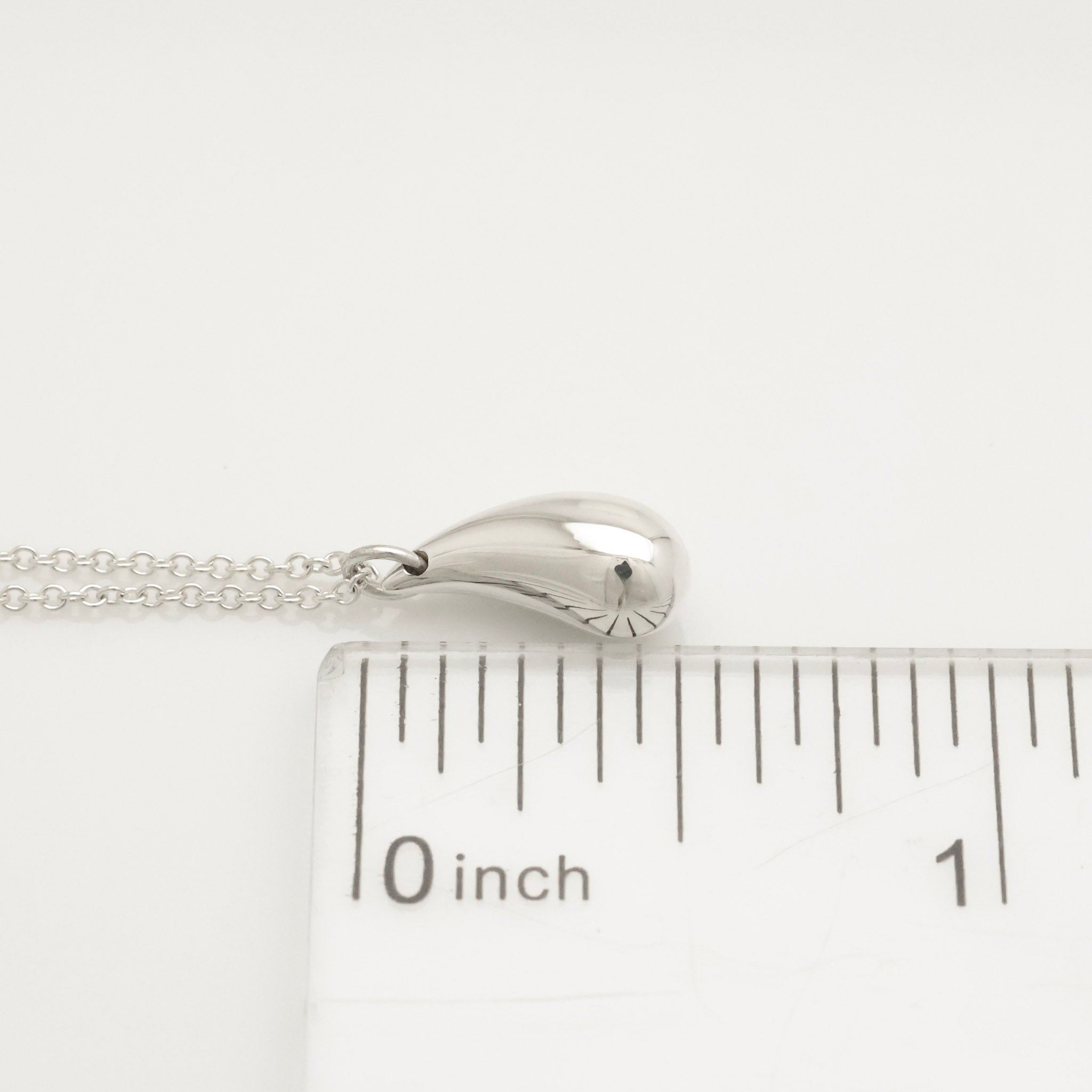 Tiffany & Co. Peretti Teardrop Necklace Pendant  Sterling Silver 925